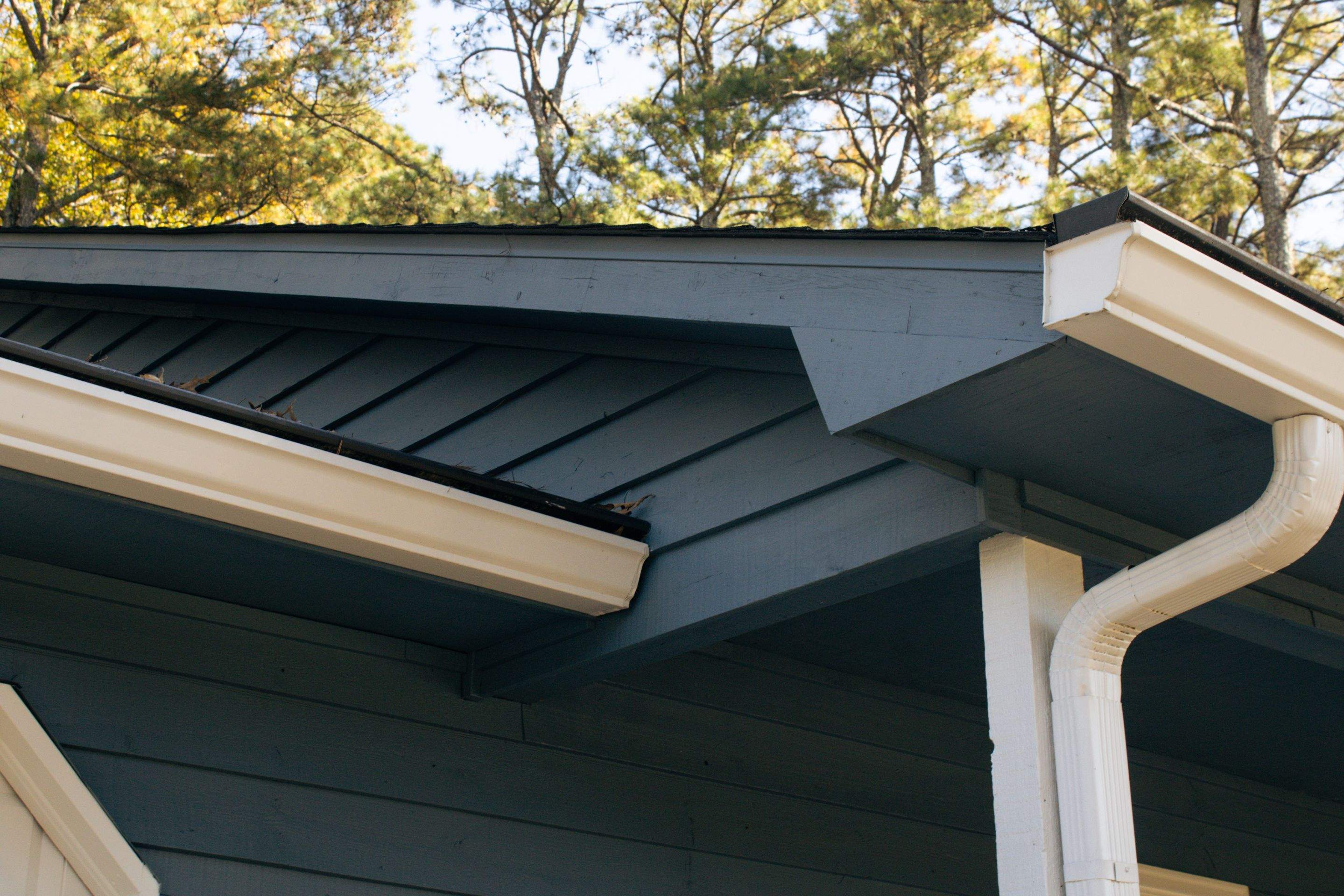 Marietta, GA Exterior Painting Transformation with Blue Paint by Nelson Exteriors