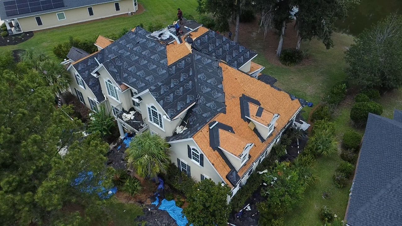 Architectural Shingle Roof Replacement for Savannah Residential Home by Trinity General Contracting Pros