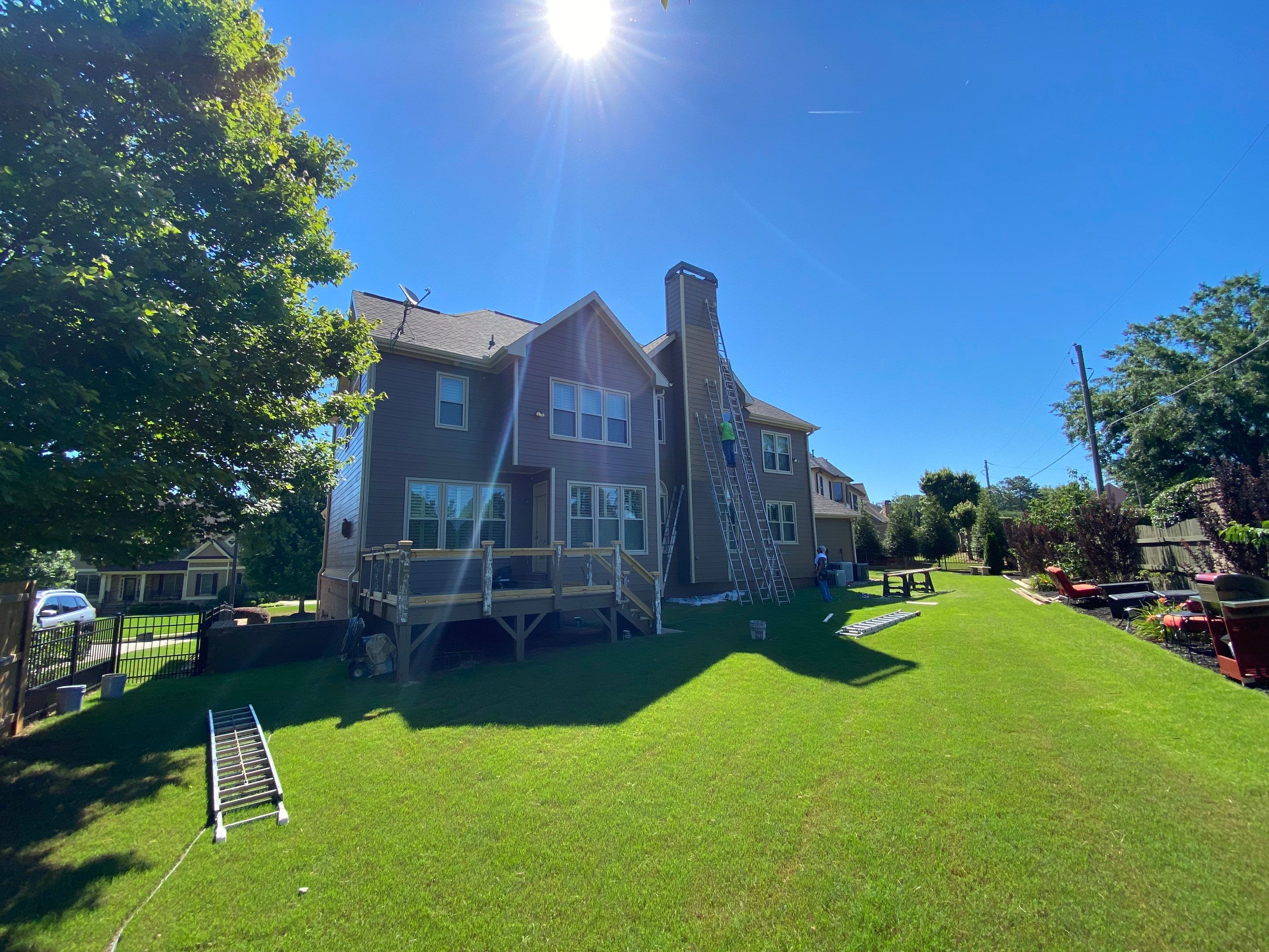 Exterior Home Painting and Deck Refresh in Marietta by Swift Home Renovations