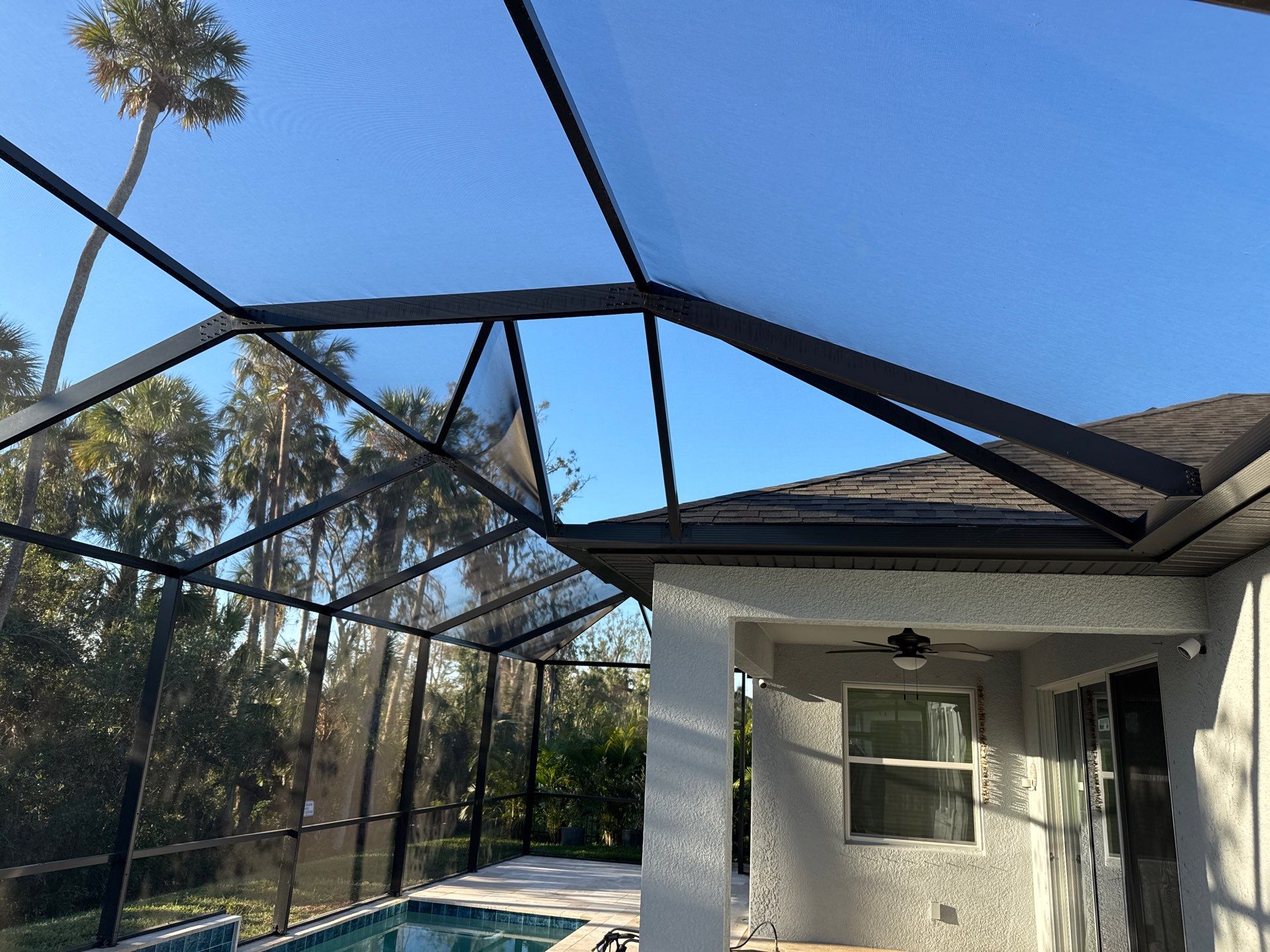 Paver Pool Deck Cleaning & Pool Cage Cleaning in Trevesta – Palmetto, FL by Sunshine AquaWash