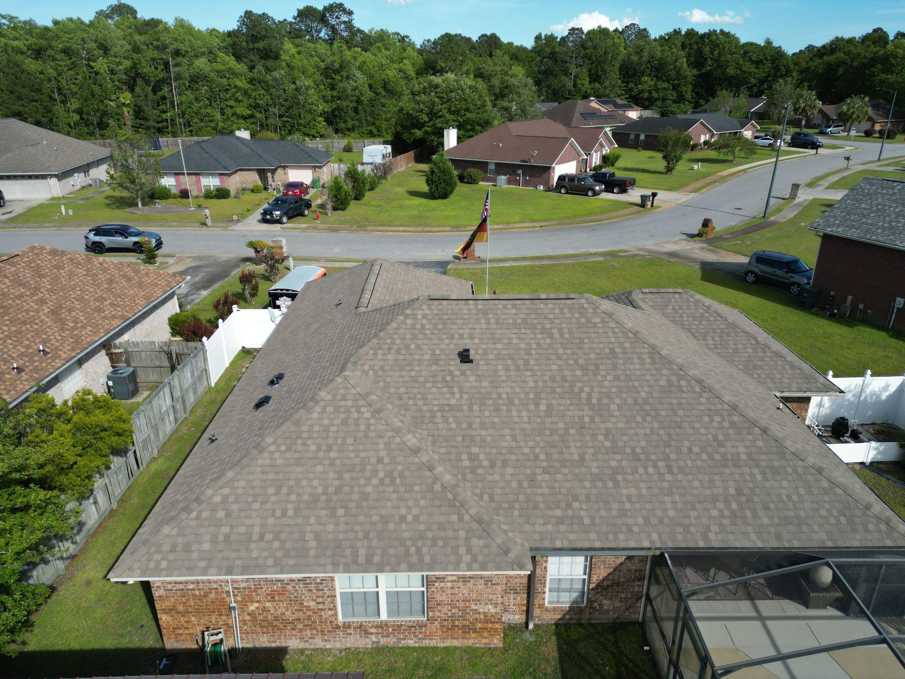 Residential Roofing Installation using Atlas Pinnacle Sun by Talya Roofing