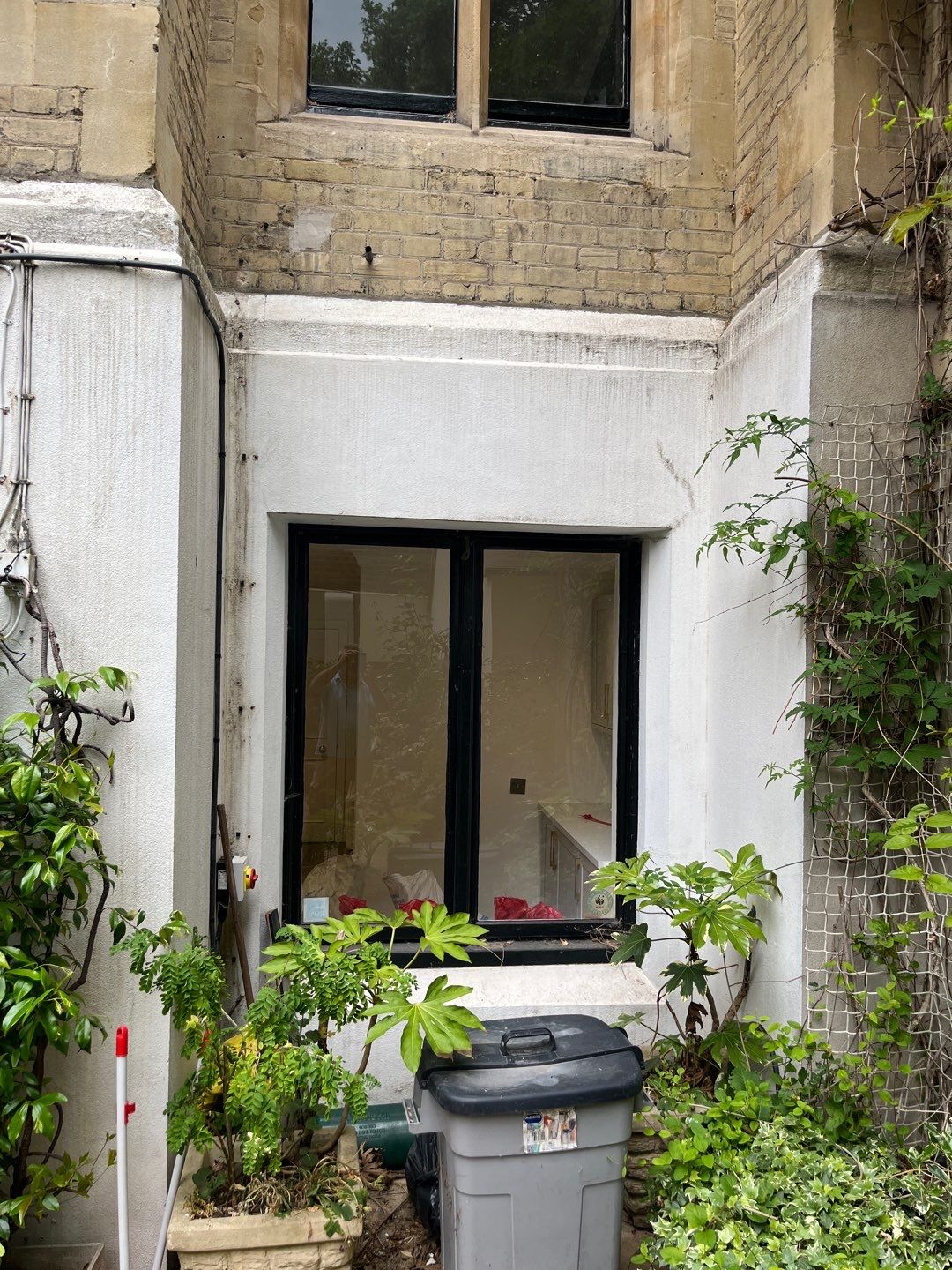 Basement garden patio and render clean by Ges Exterior Cleaning ltd