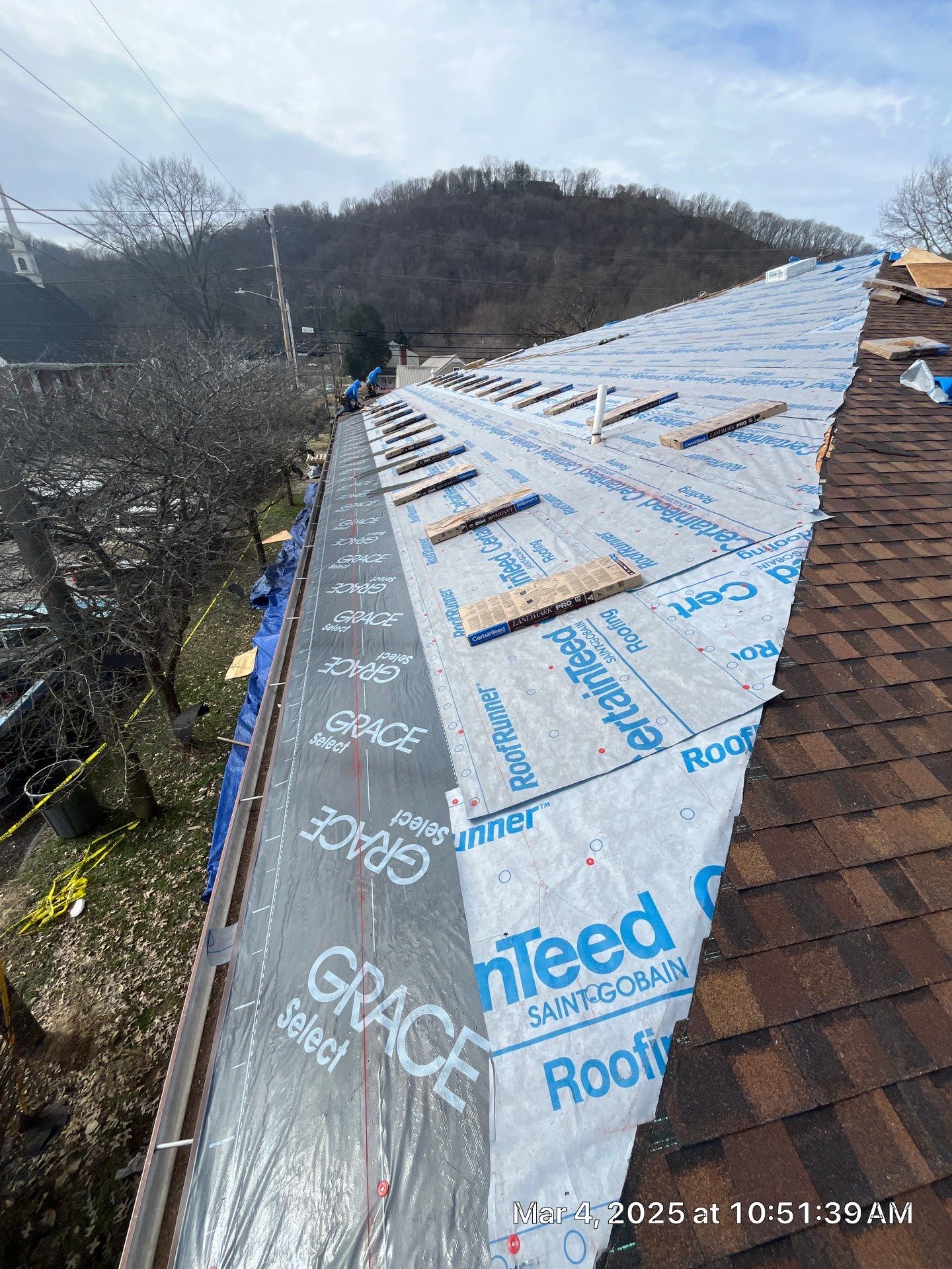 Commercial Roofing Installation using Certainteed Landmark Pro Shingles by Fahey Roofing + Contracting