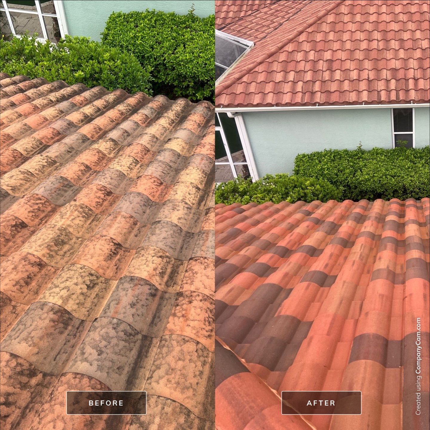 Tile Roof Soft Wash Cleaning by Durabilis Roofing INC