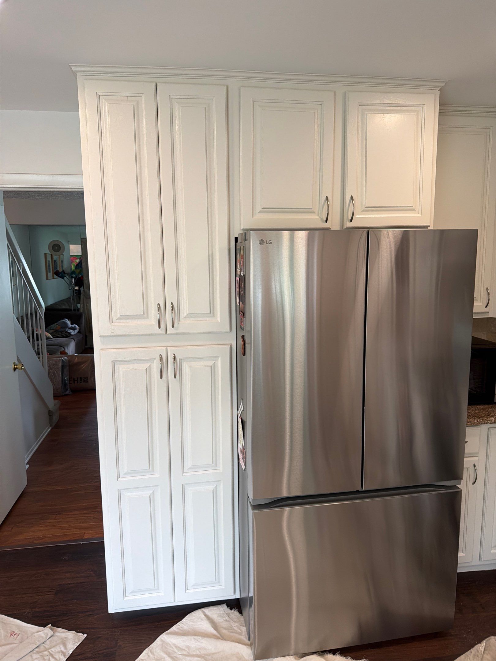 Kitchen Cabinet Refinishing and Granite Countertop Update in Troy by Top Shelf Painter