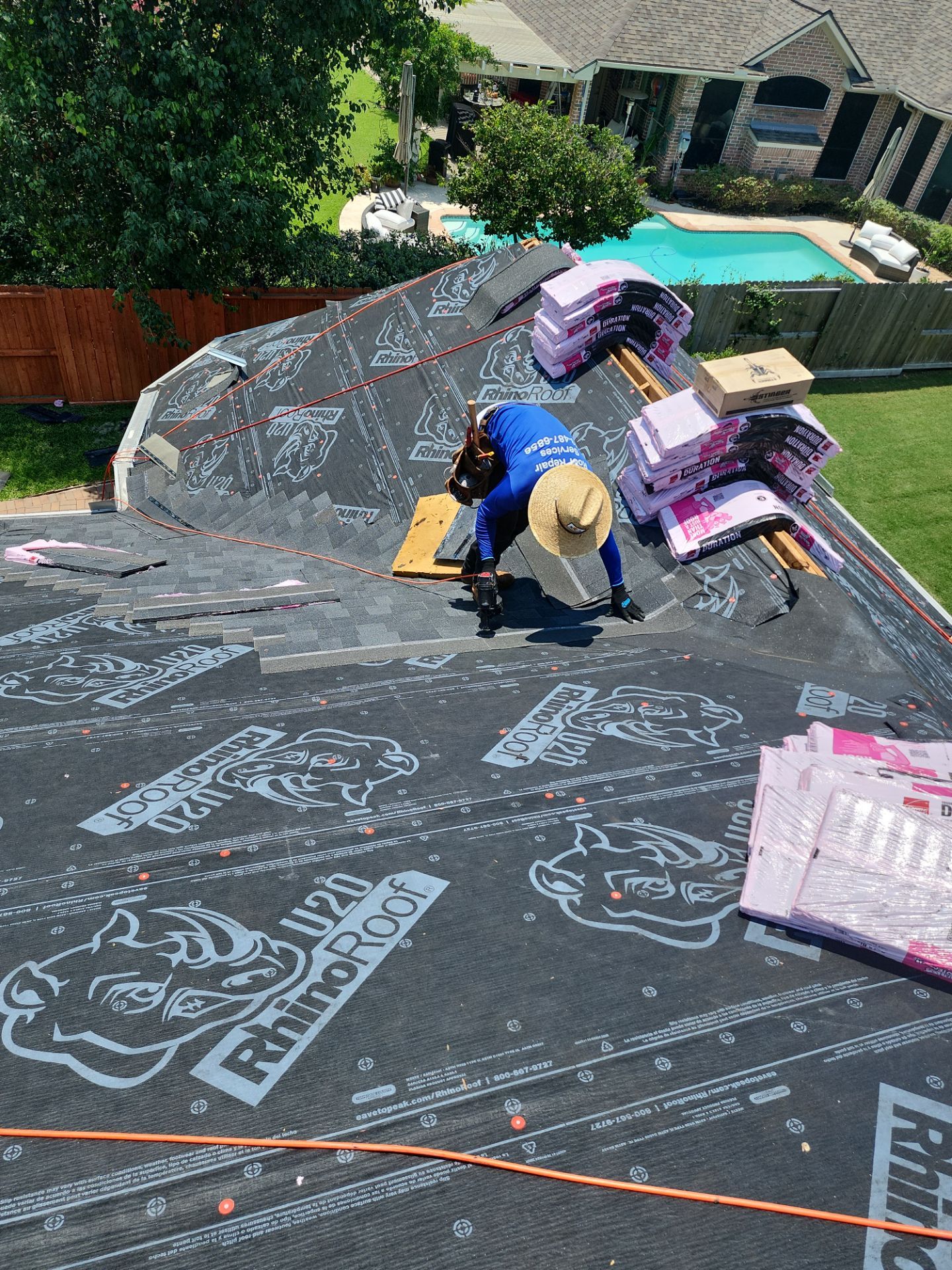 Residential Roofing Repair using Owen's Corning Duration (Lifetime) Shingles by Roof Repair Company