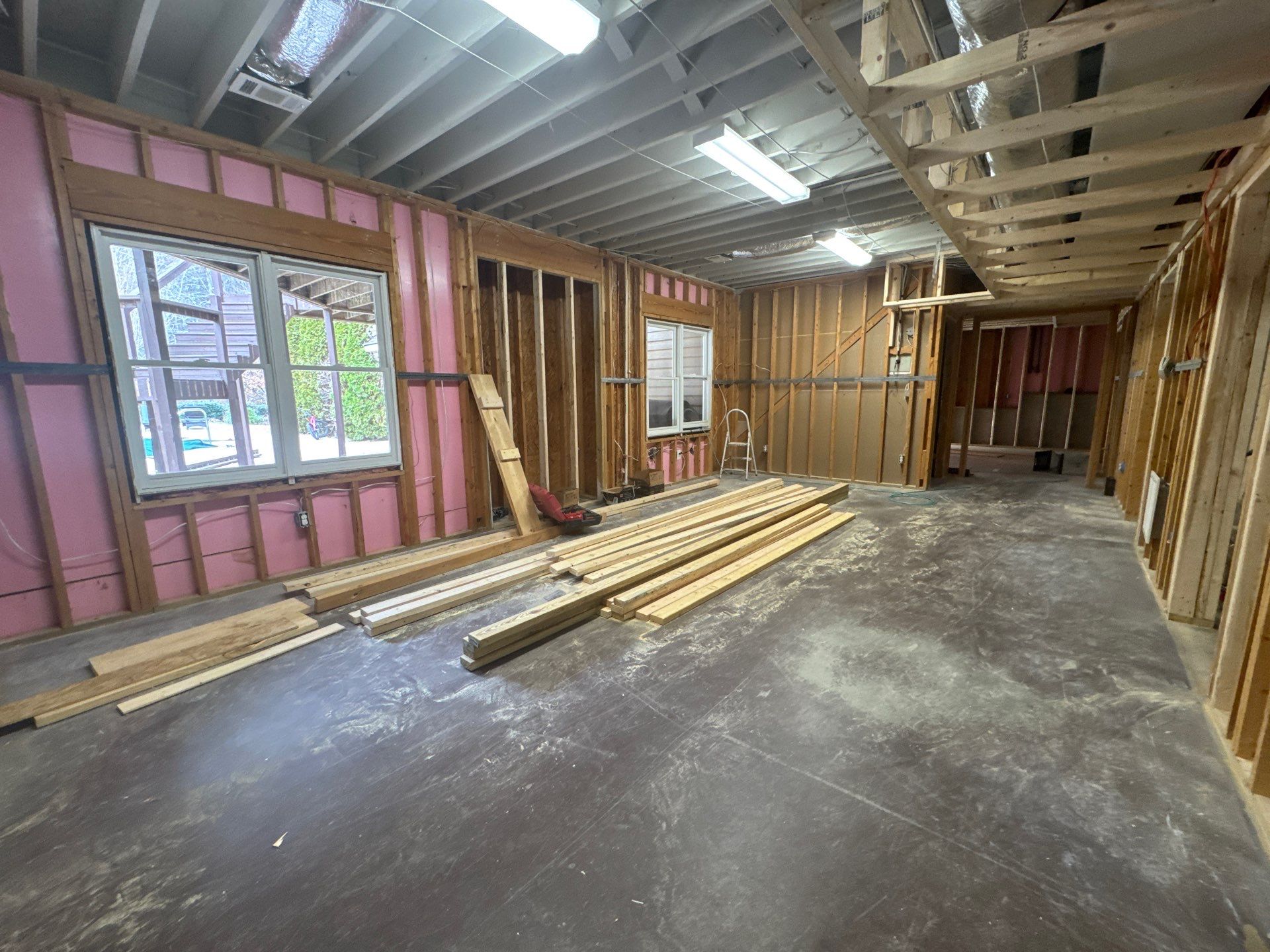 Full Basement Remodel in Powder Springs Featuring Custom Kitchenette by Swift Home Renovations