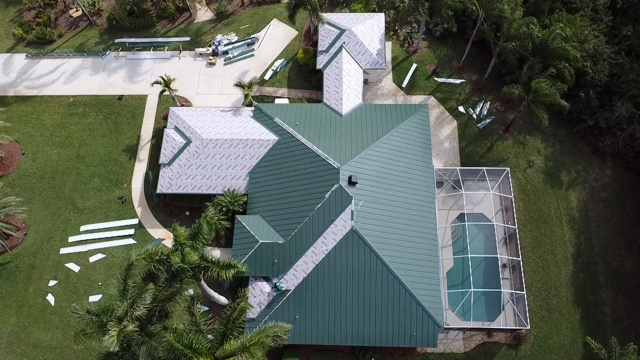 Kynar (Color Coated) Standing Seam Metal Roof Replacement by Sailfish Roofing