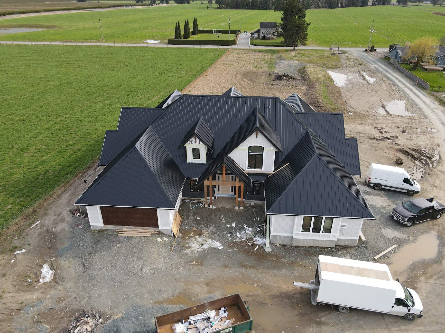 Residential Roofing Installation using 12" Prolok metal  by Top Notch Roofing Inc