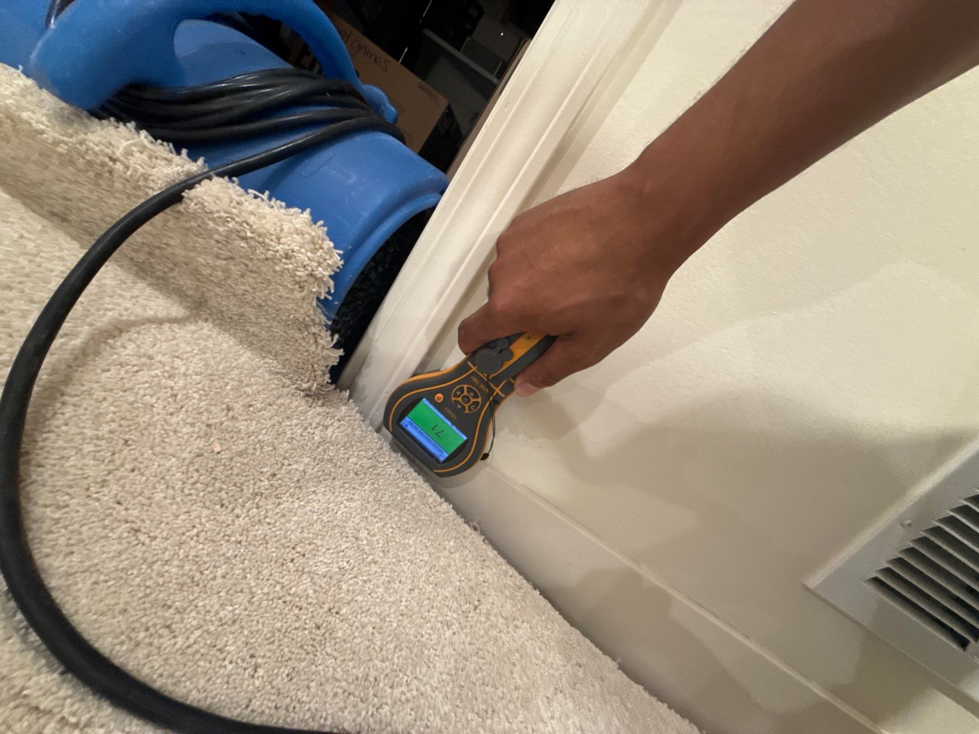 Basement Water Damage Restoration and Structural Drying in Leawood by Fine Restoration
