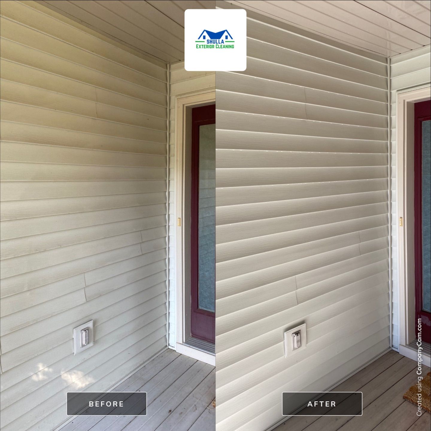 House wash and patio clean by Shulla Exterior Cleaning