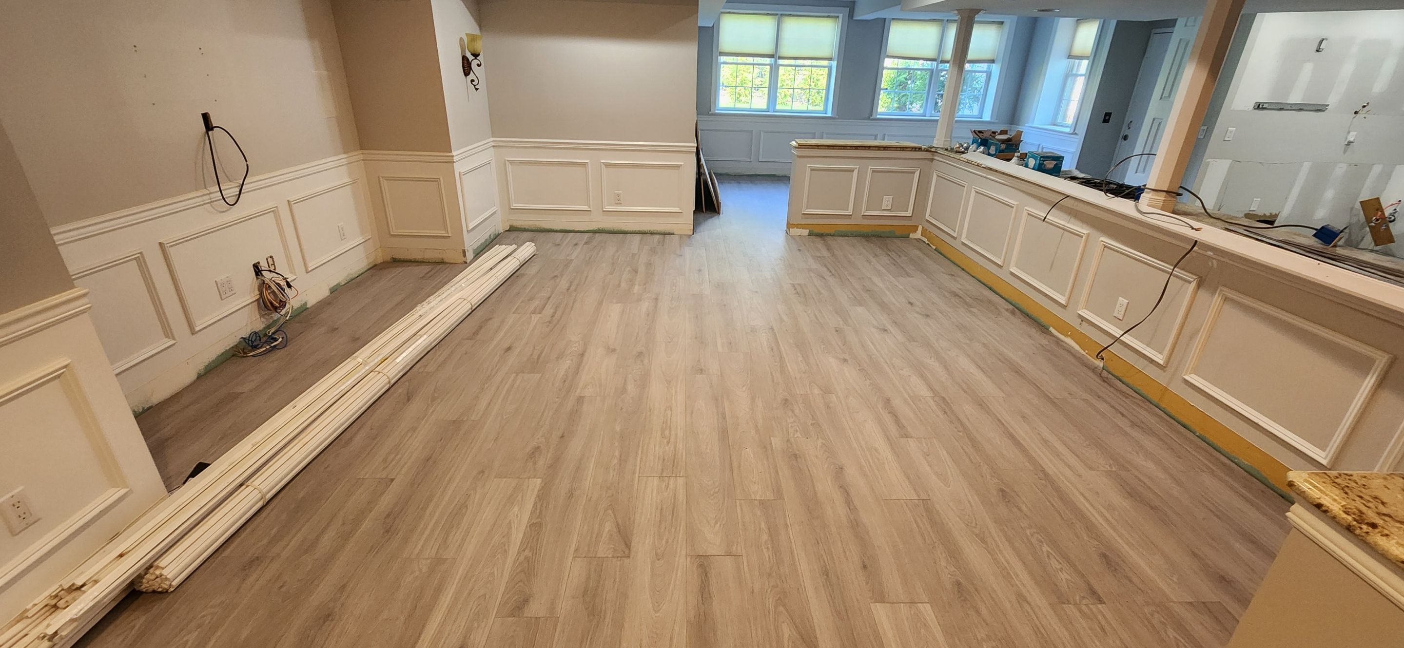 Large Format Tile Installation by Footprints Floors Morristown