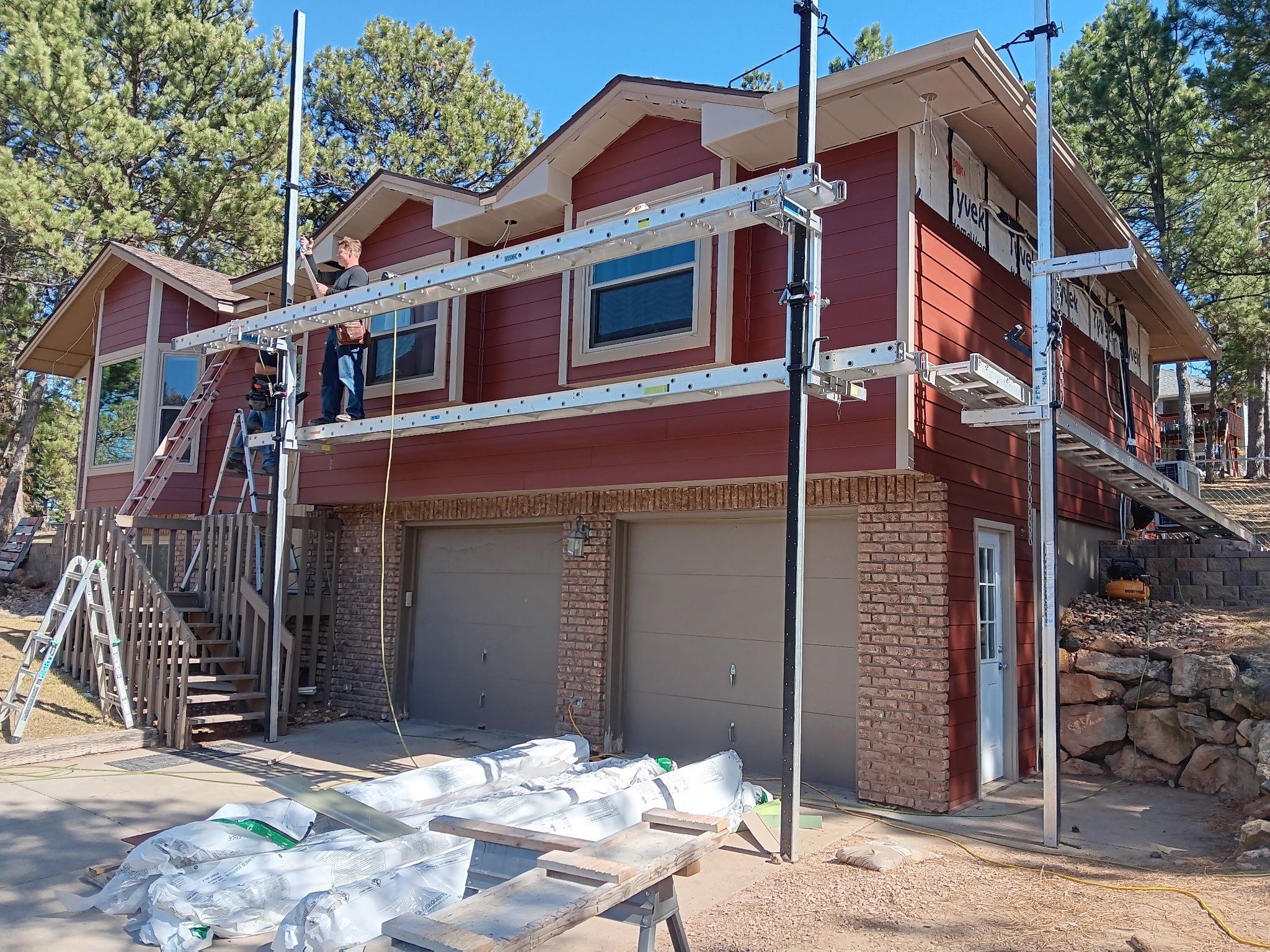 Country Lane Red James Hardie Siding  by Superior Siding Inc