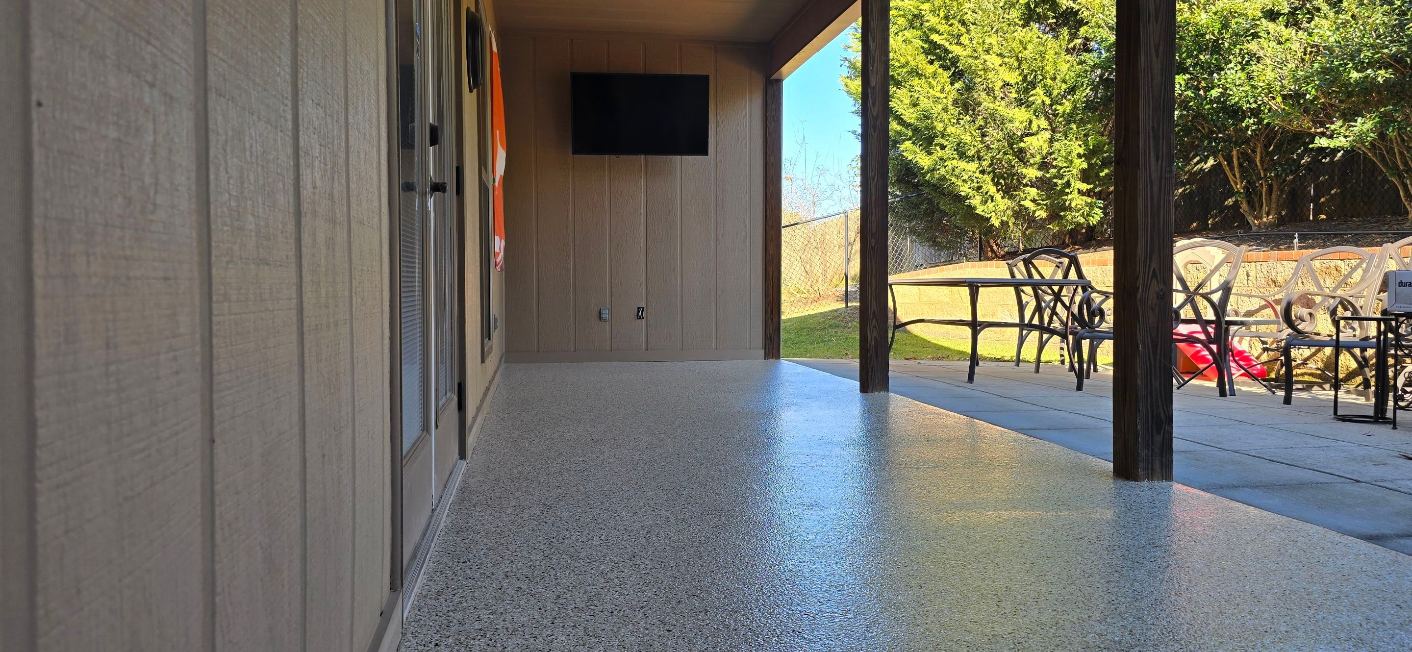 Garage & Patio Using Desert by Elite Floor Solutions