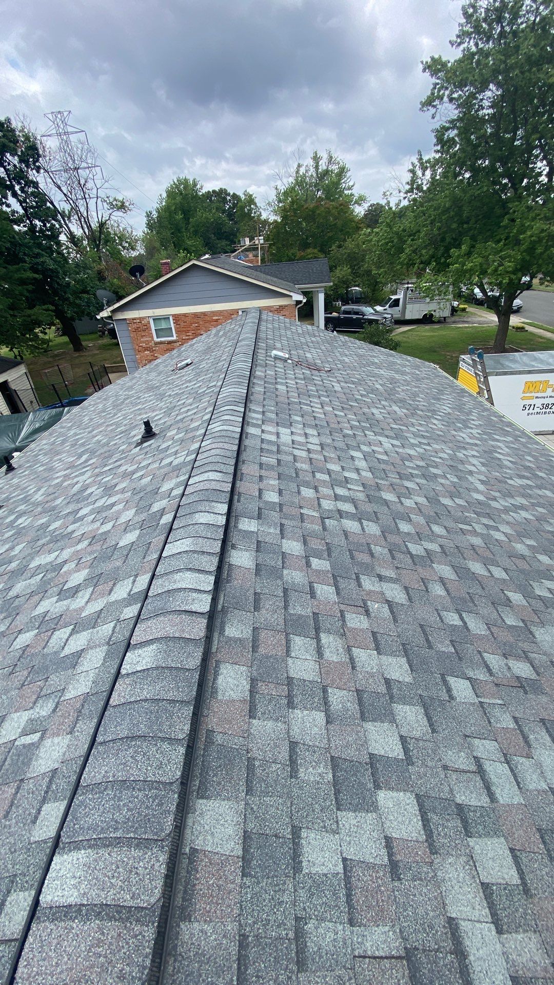 Woodbridge: Roof Replacement with CertainTeed Landmark Pro Designer Shingles in Max Def Colonial Slate by RM Banning, Inc.