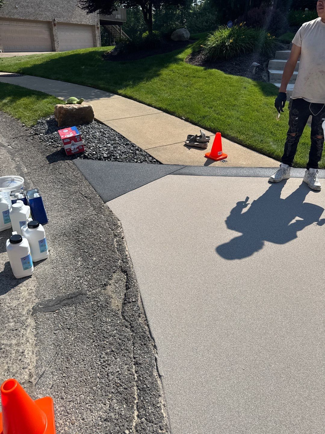 Driveway Walkway Patio Project in Canonsburg by Floors in a Day, Inc