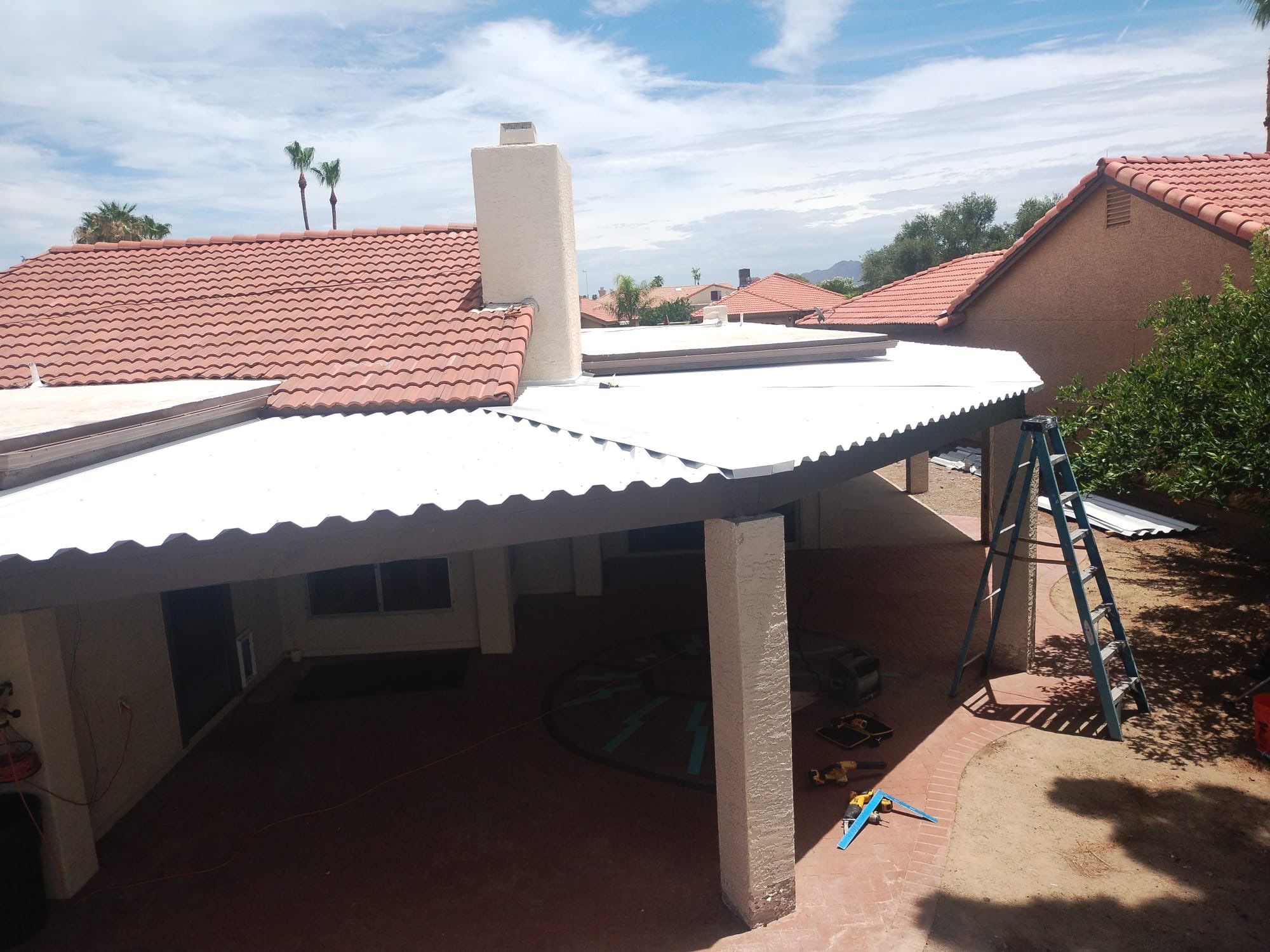 Light Gray Exposed Fastener by Reimagine Roofing