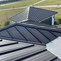 24ga 1.5" Mechanical Seam Dark Bronze by Total Roofing System The Metal Roof Experts