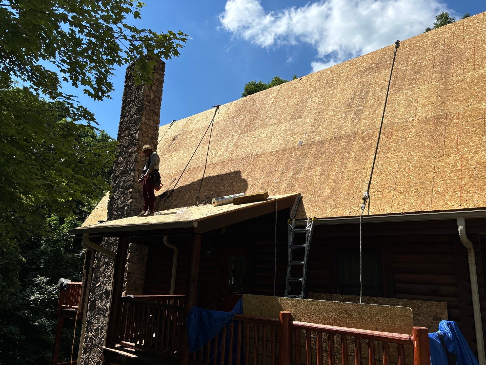 Residential Roofing Installation using Timberline HDZ Shingles - Charcoal by RoofX 