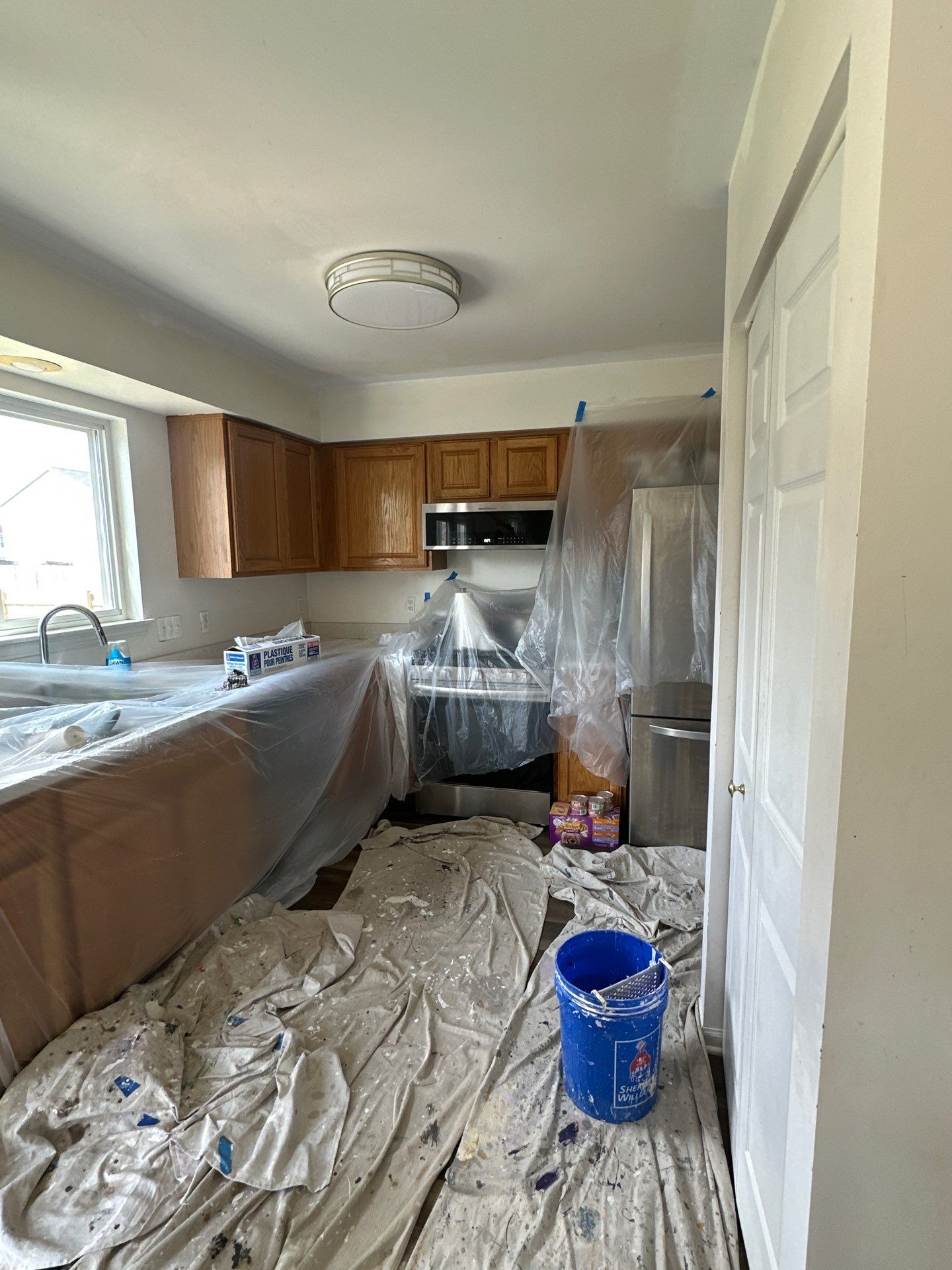 Full Interior Drywall Restoration and Multi-Room Painting in Kenosha by OCS Contracting Services