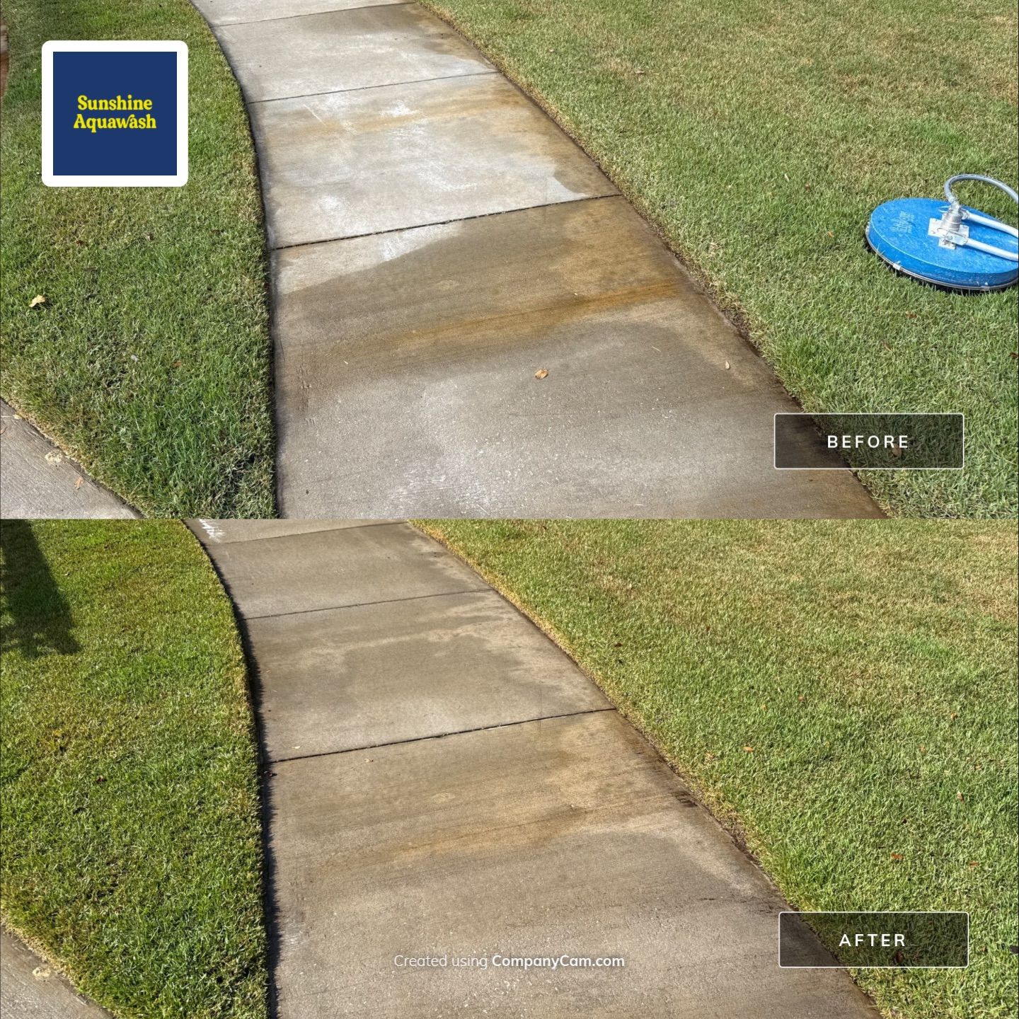 Concrete Driveway, Sidewalk, and Entryway Cleaning in Raven Crest, Bradenton, FL by Sunshine AquaWash