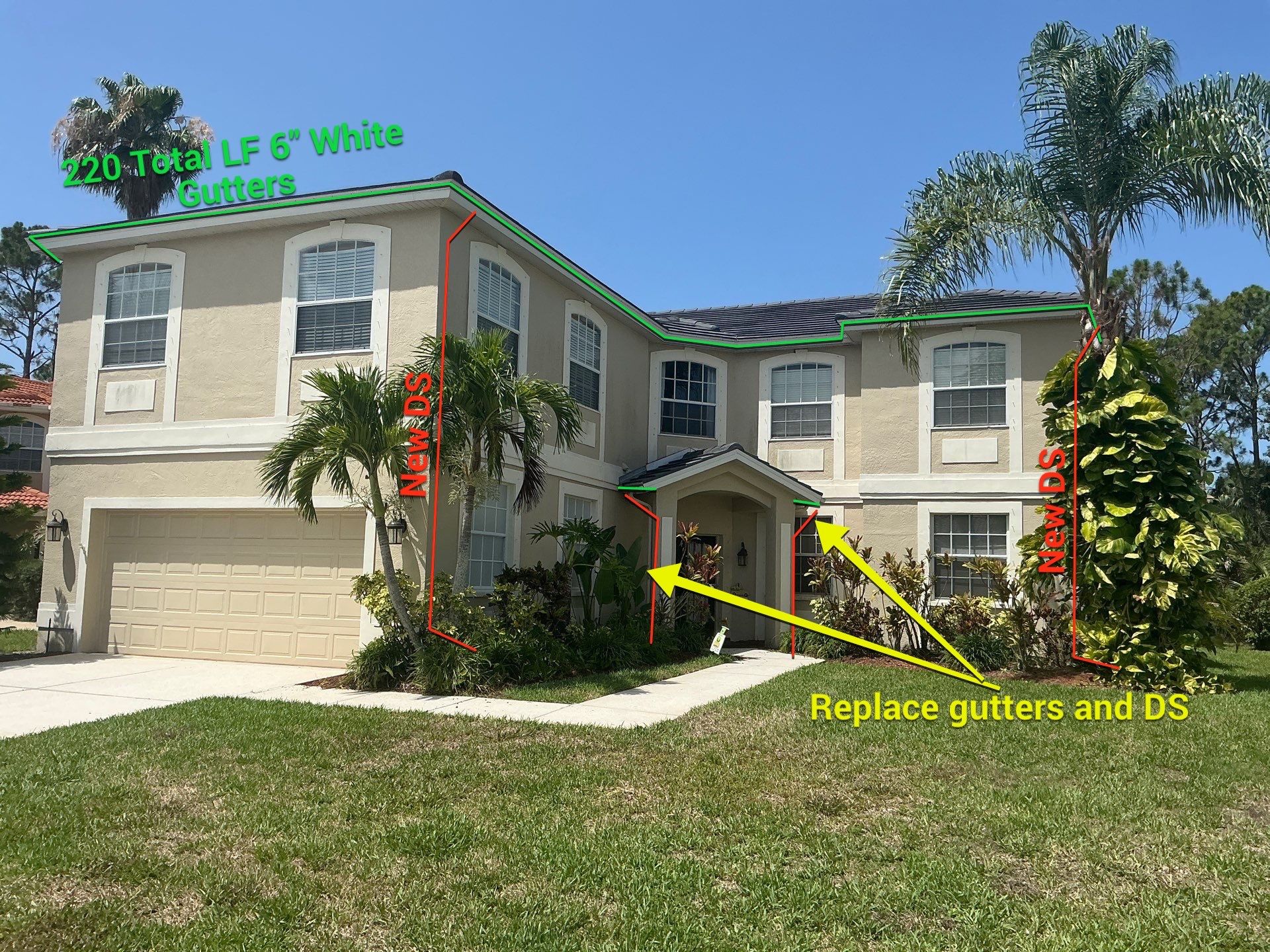 Black Seamless Gutters for Modern Homes in Osprey FL by Gutter Professors