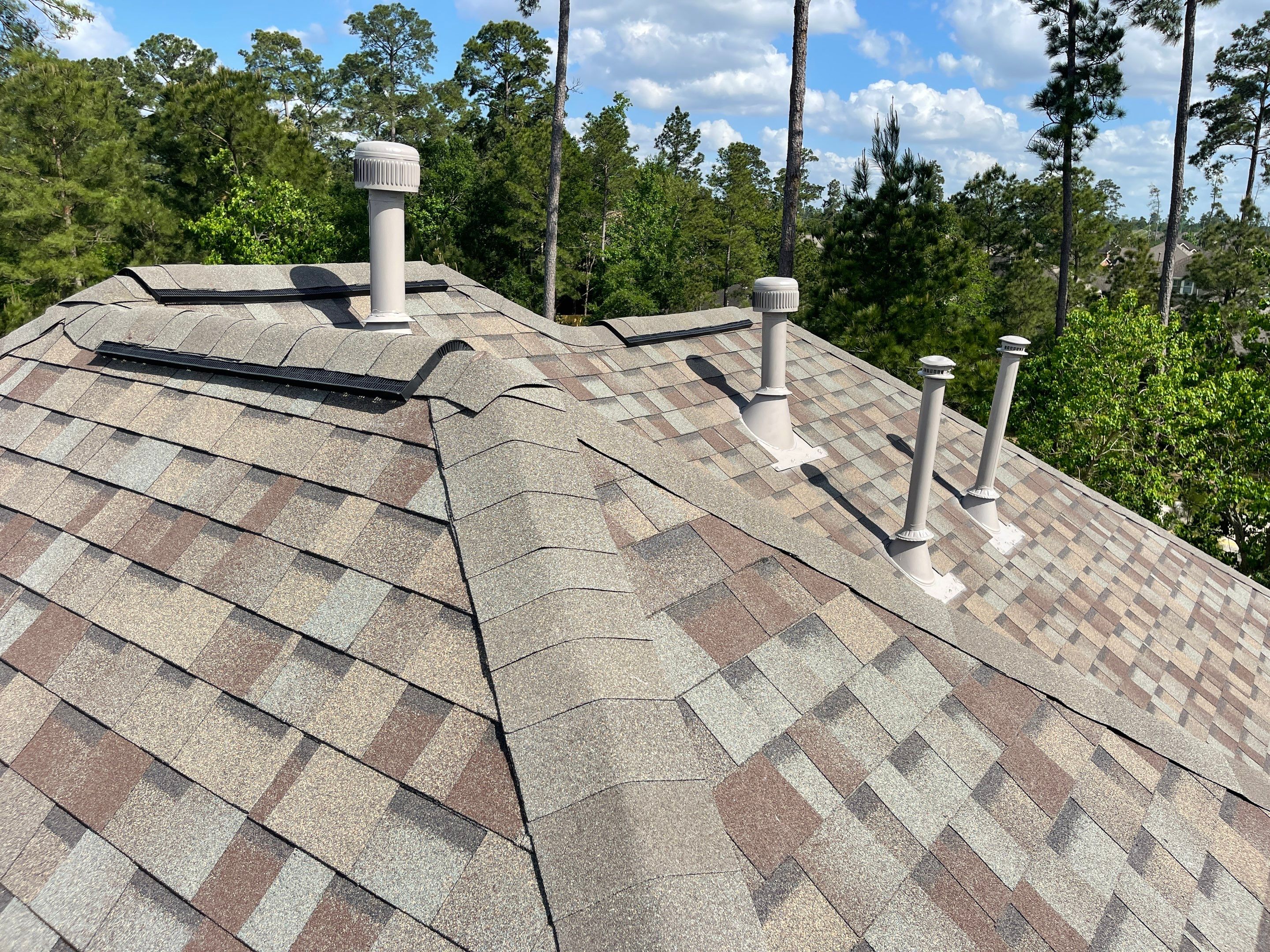 OC Duration Driftwood by HHH Roofing & Construction