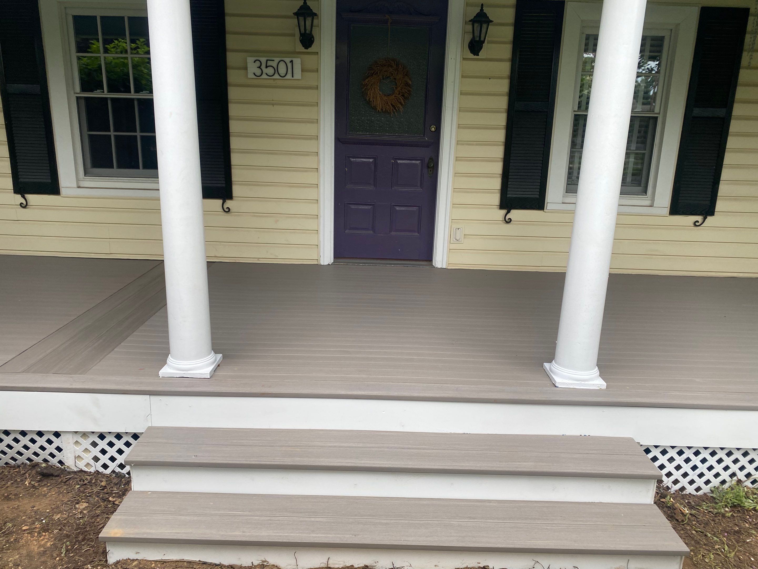 Front Porch Transformation using Timbertech Decking by The Smet Companies, LLC