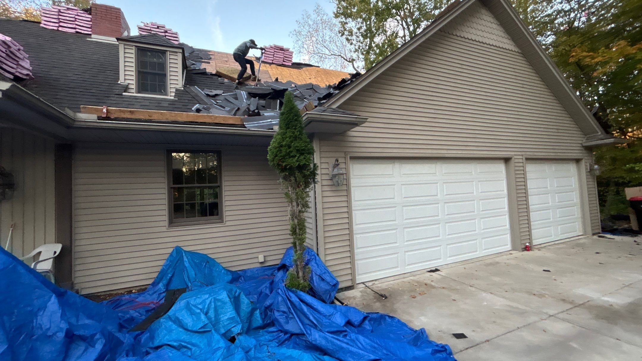 Roof Replacement using Owens Corning Driftwood by 180 Contractors