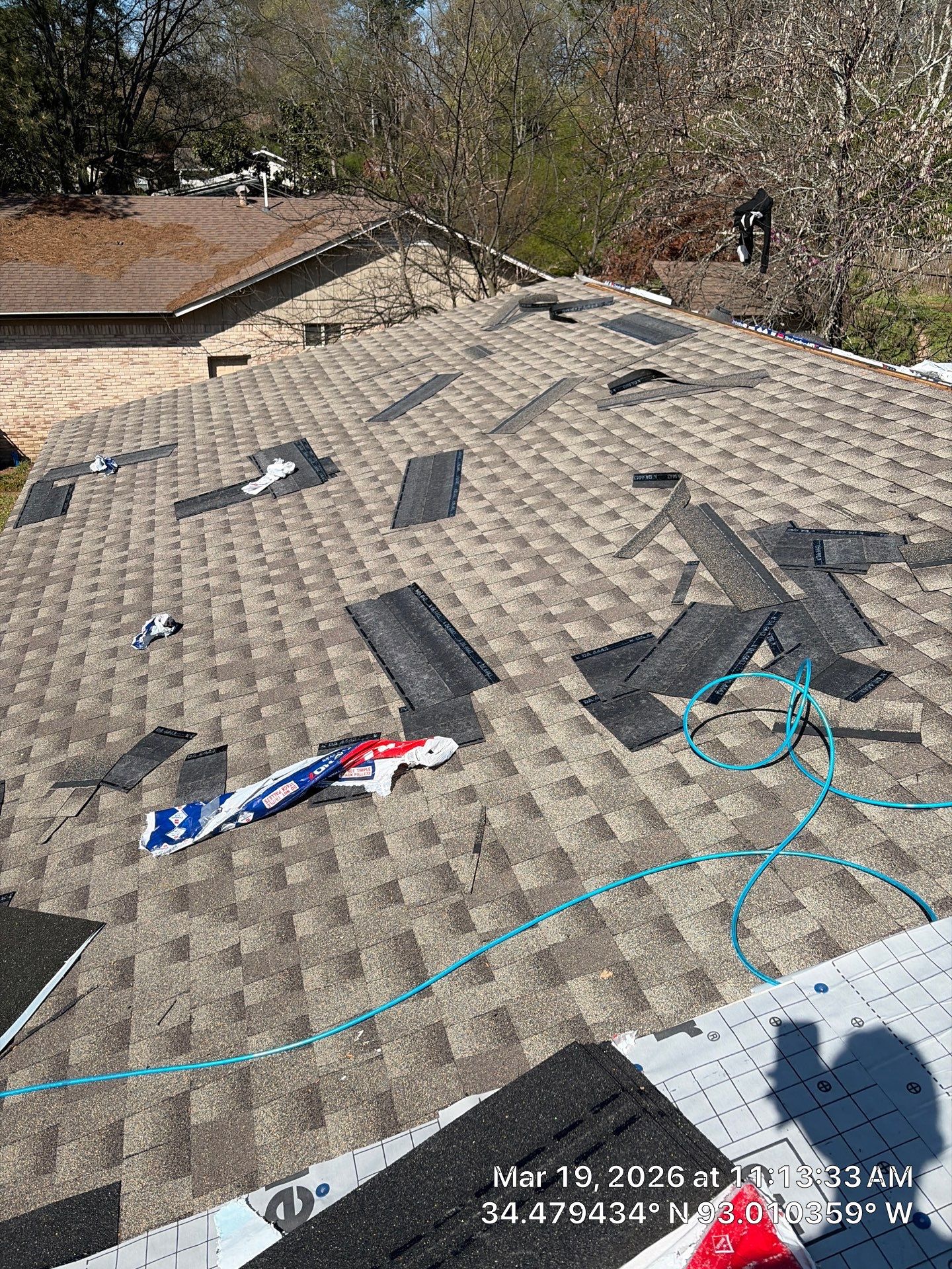 Full Roof Replacement and Storm Damage Restoration in Hot Springs by Temple Roofing and Exteriors