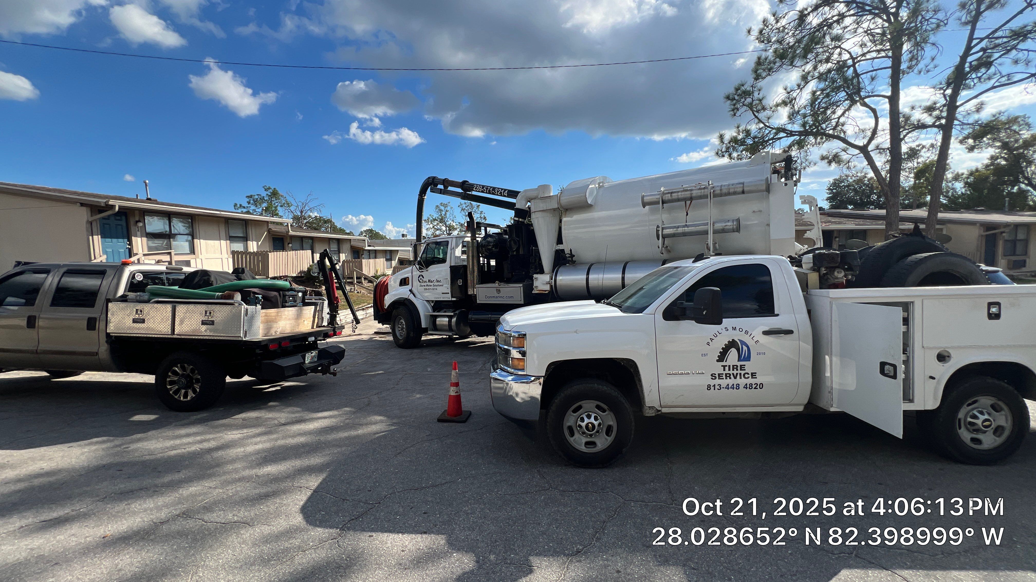 Apartment Complex Storm Water System Cleaning and Maintenance by Don Mar, Inc. Storm Water Solutions