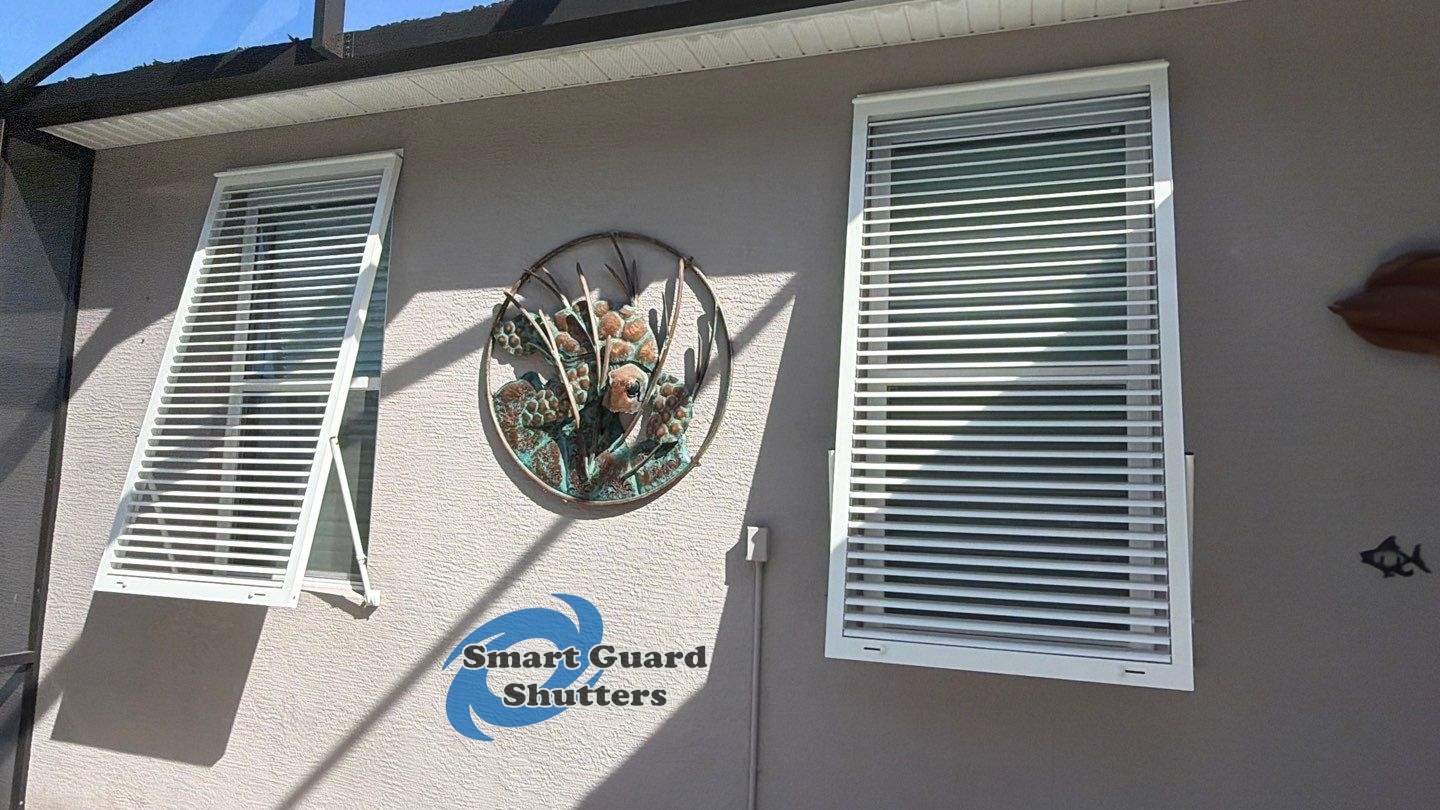 Hurricane Protection in White by Smart Guard Shutters