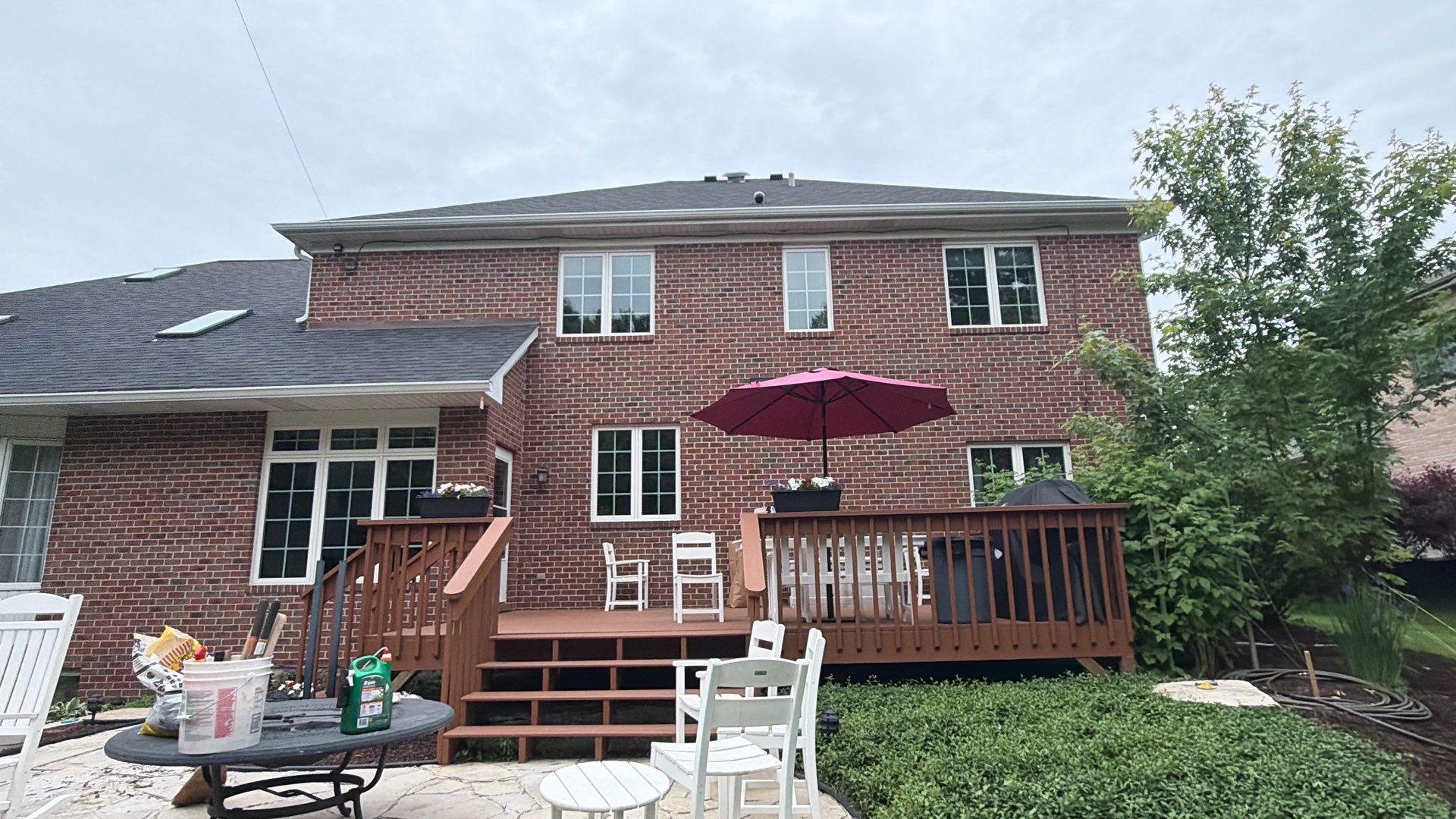 Asphalt Shingle Roof Replacement and Skylight Installation in Darien by Pro Home Services Inc