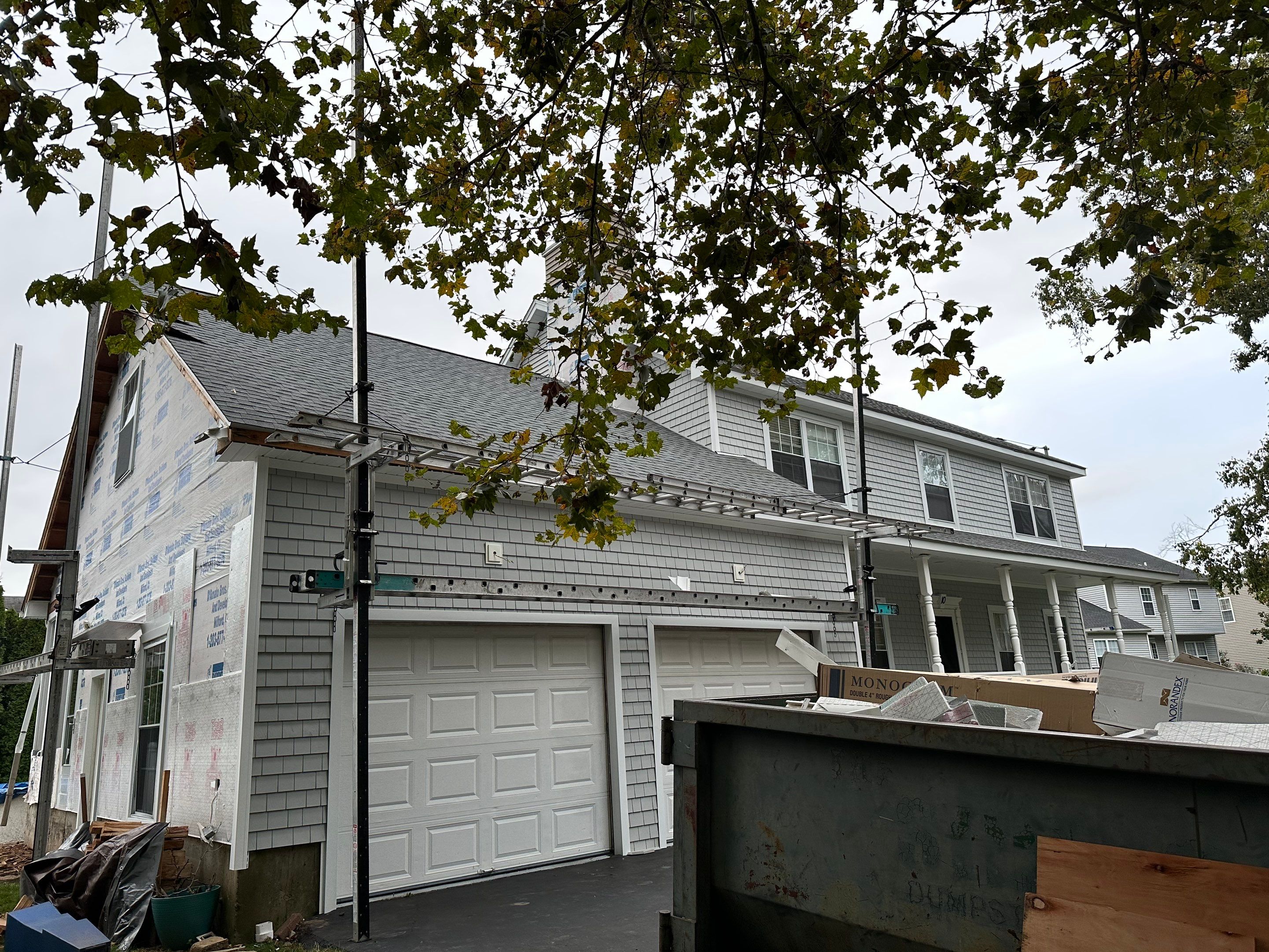 Siding Installation using Certainteed Cedar Impressions Sterling Gray by A Plus Exterior