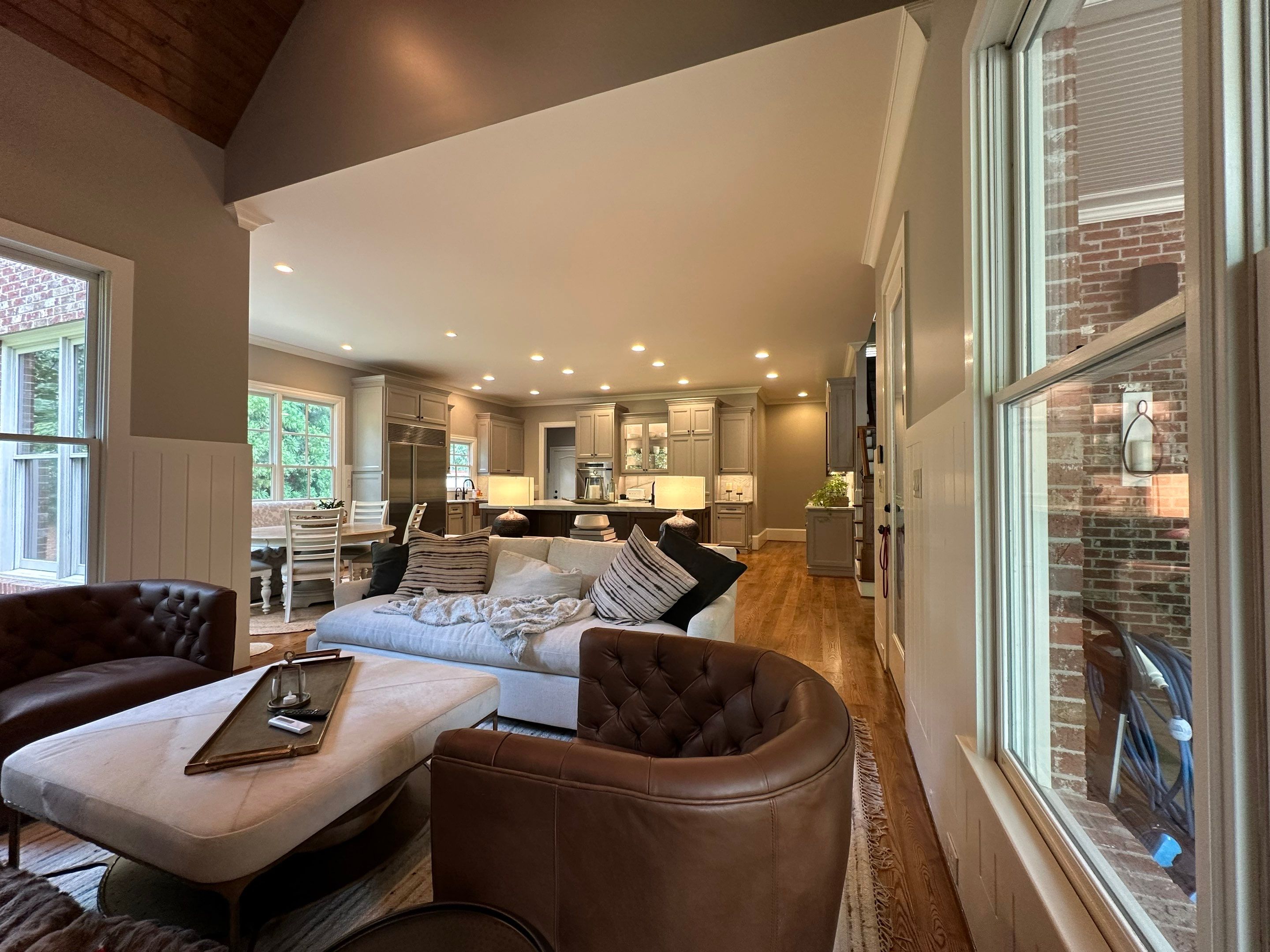 Cabinet Transformation – Kitchen & Living Room by Atlanta's Paint Doctor