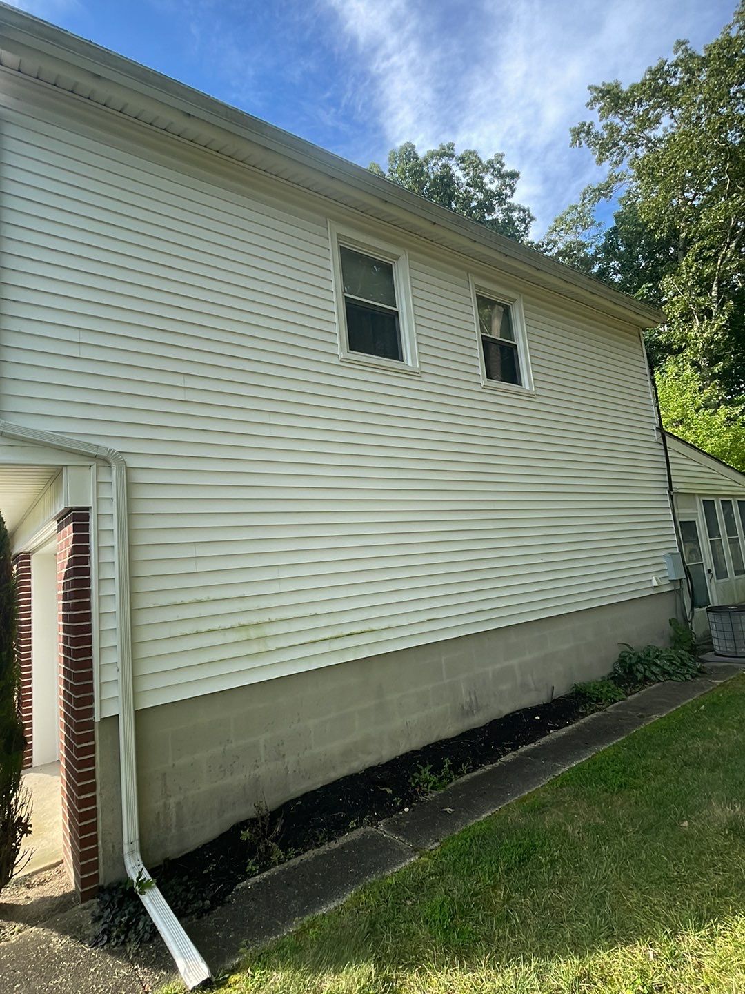 House Wash & Roof SoftWash (rear four season room) by SJ Exterior