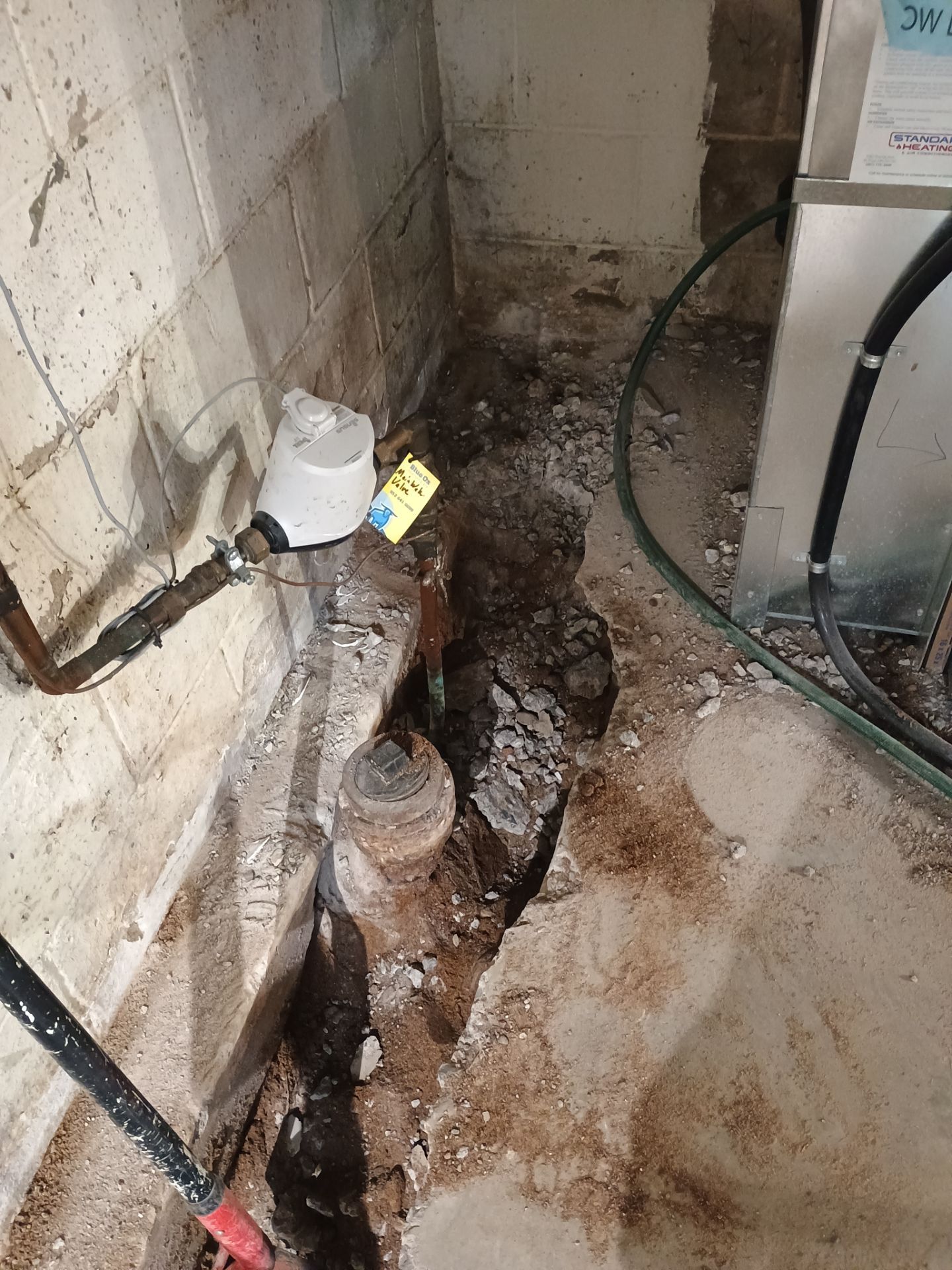 Interior Drain Tile Installation near Columbia Heights, MN by Waterproofing Northeast