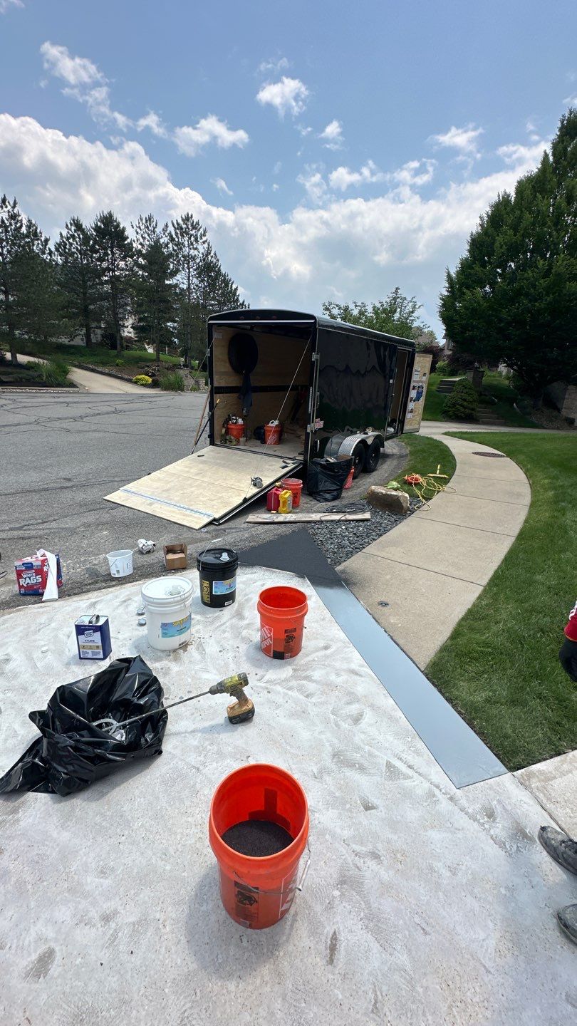 Driveway Walkway Patio Project in Canonsburg by Floors in a Day, Inc