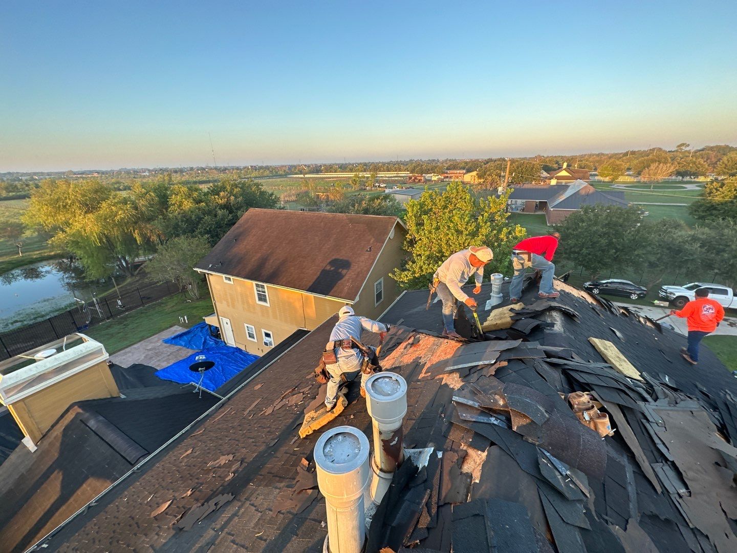 Residential Roofing Installation using Owen's Corning Duration (Lifetime) Shingles by Roof Repair Company