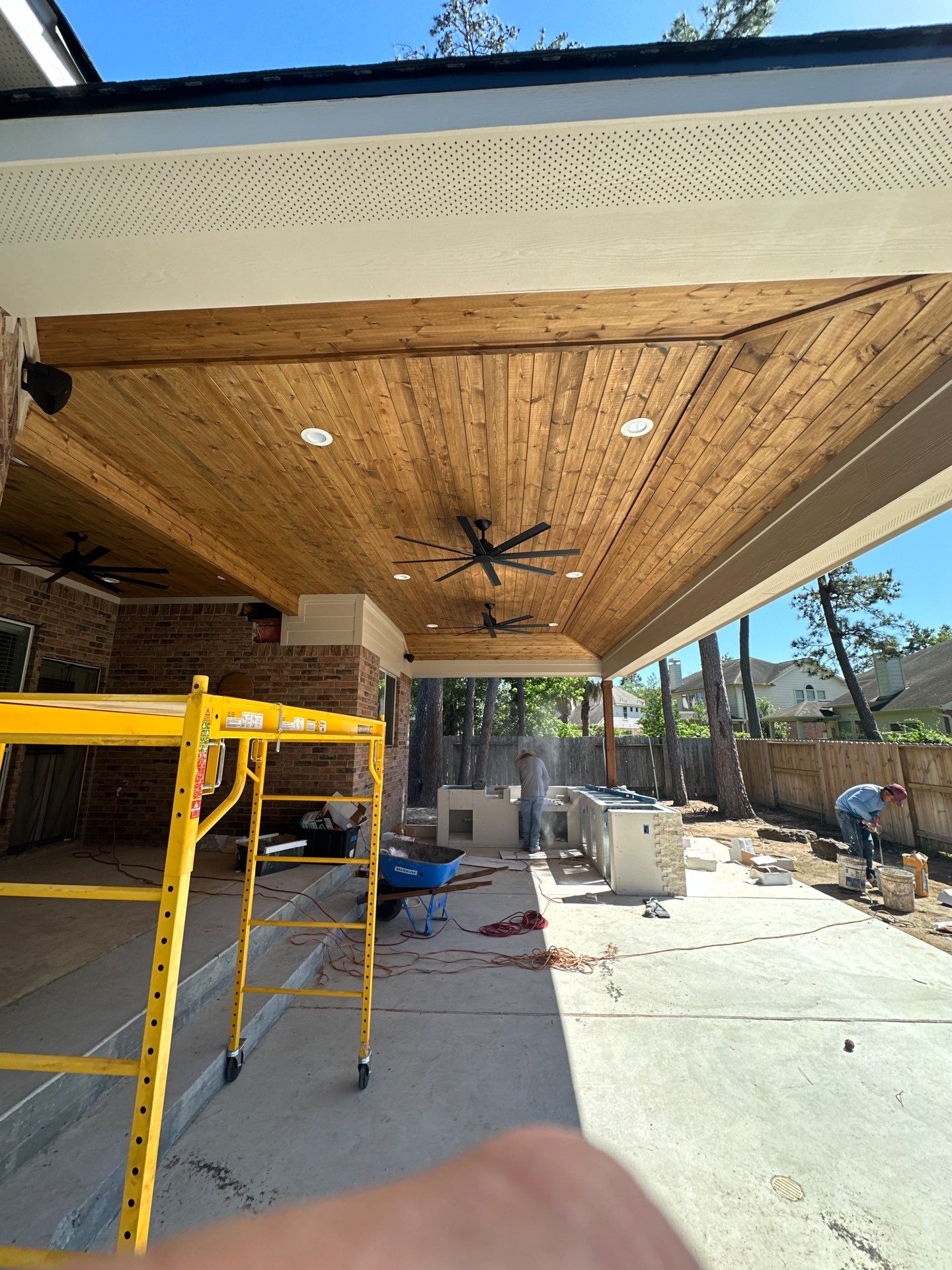 Pool, Patio Cover and Summer Kitchen in Sterling Ridge by SophAlx LLC