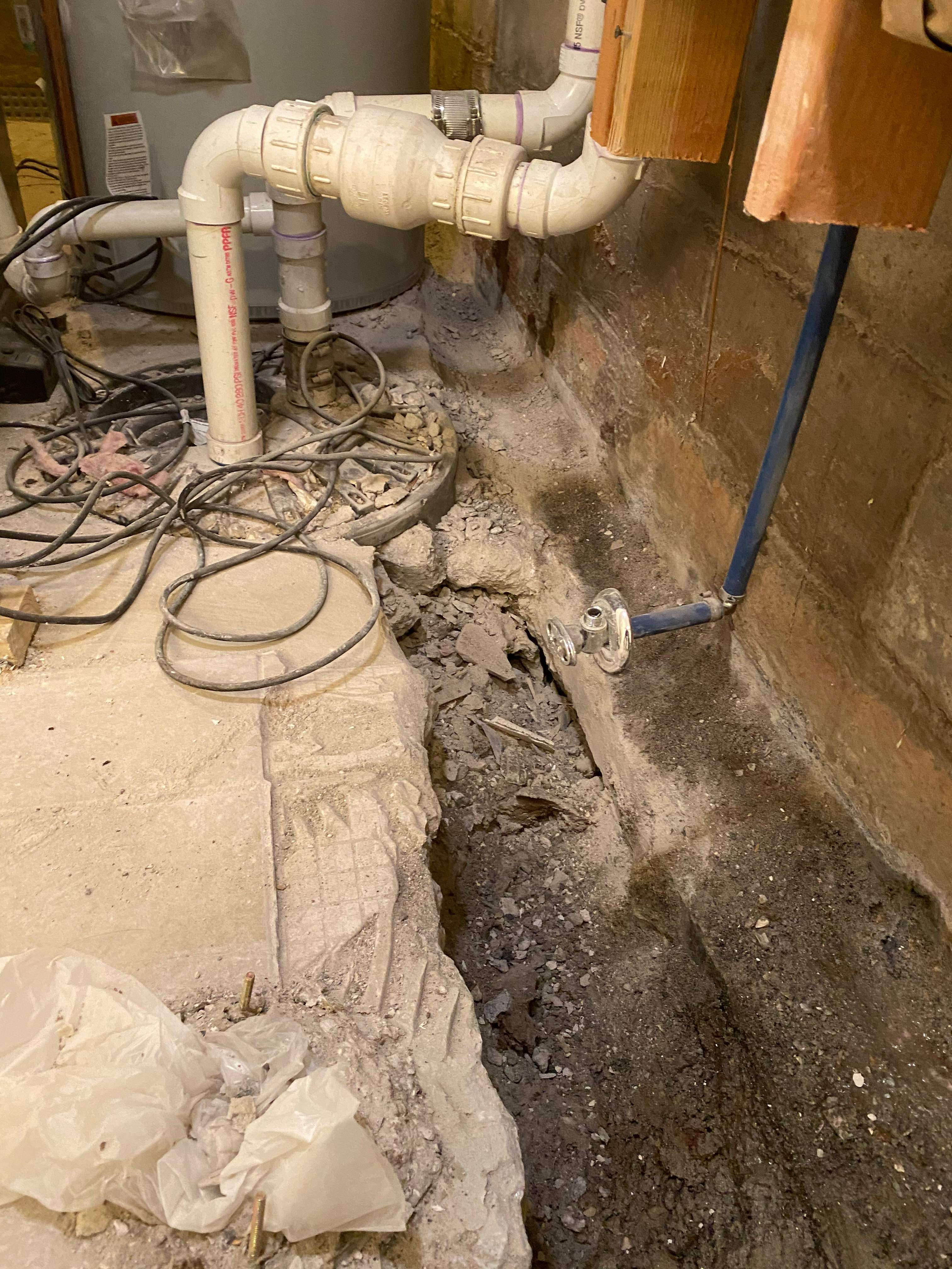 Interior French Drain Job in West Orange, NJ by Pure Service Pro, LLC 