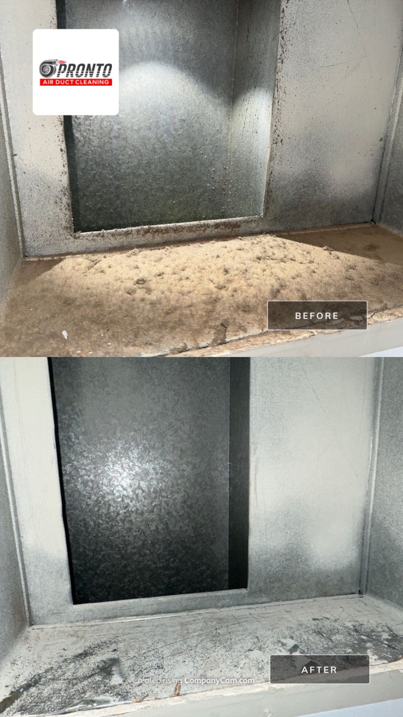 Air duct cleaning using Hypervac by Pronto Air Duct Cleaning