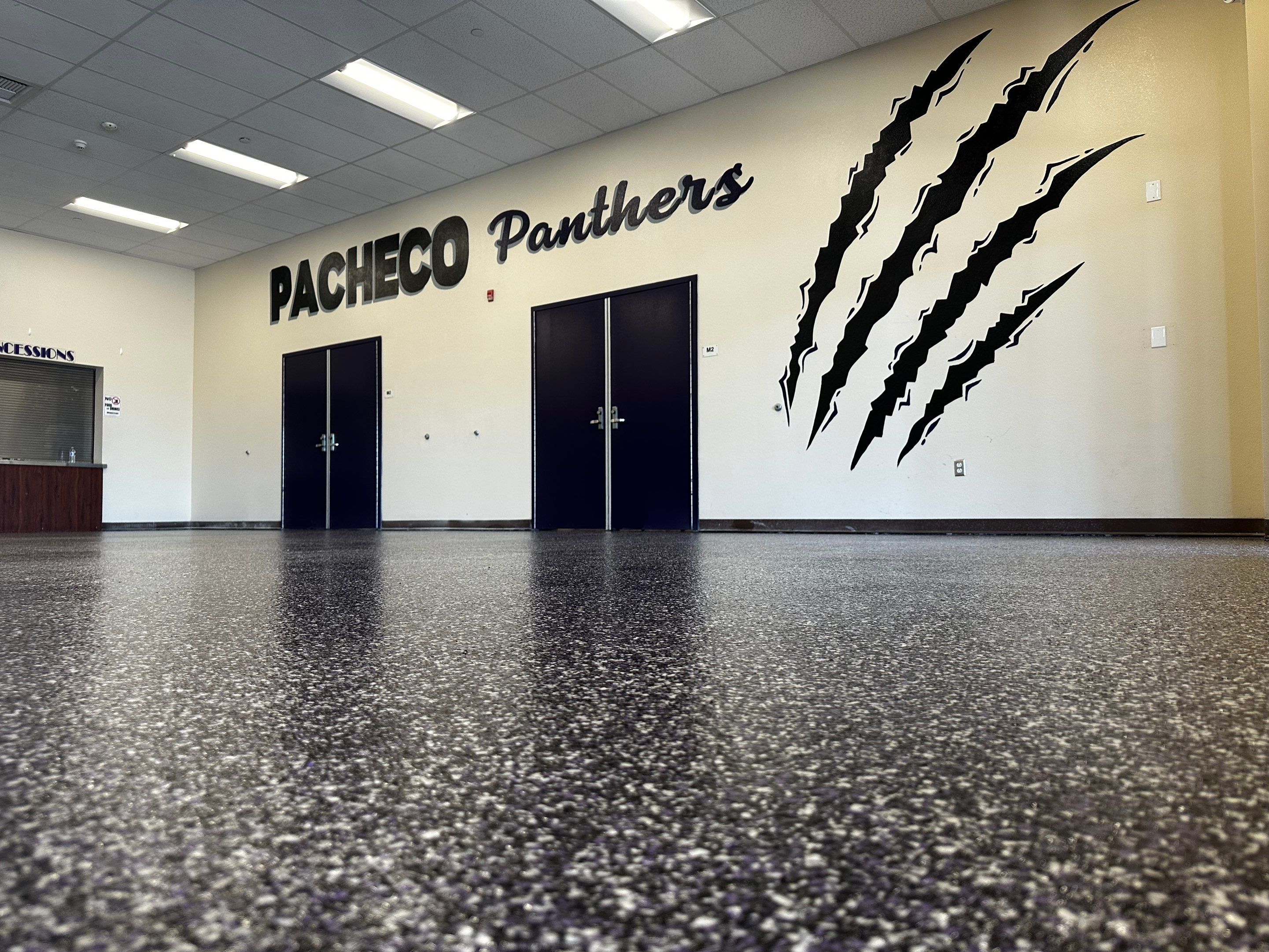 Custom Concrete Coating at Pacheco High School by Lancaster Painting