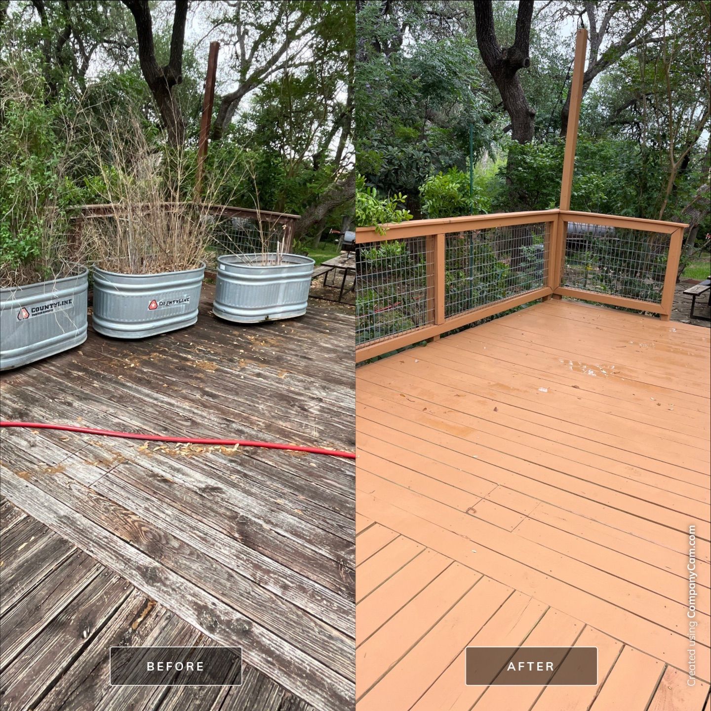 Deck Repair using Pressure-treated lumber by TEXFIX LLC