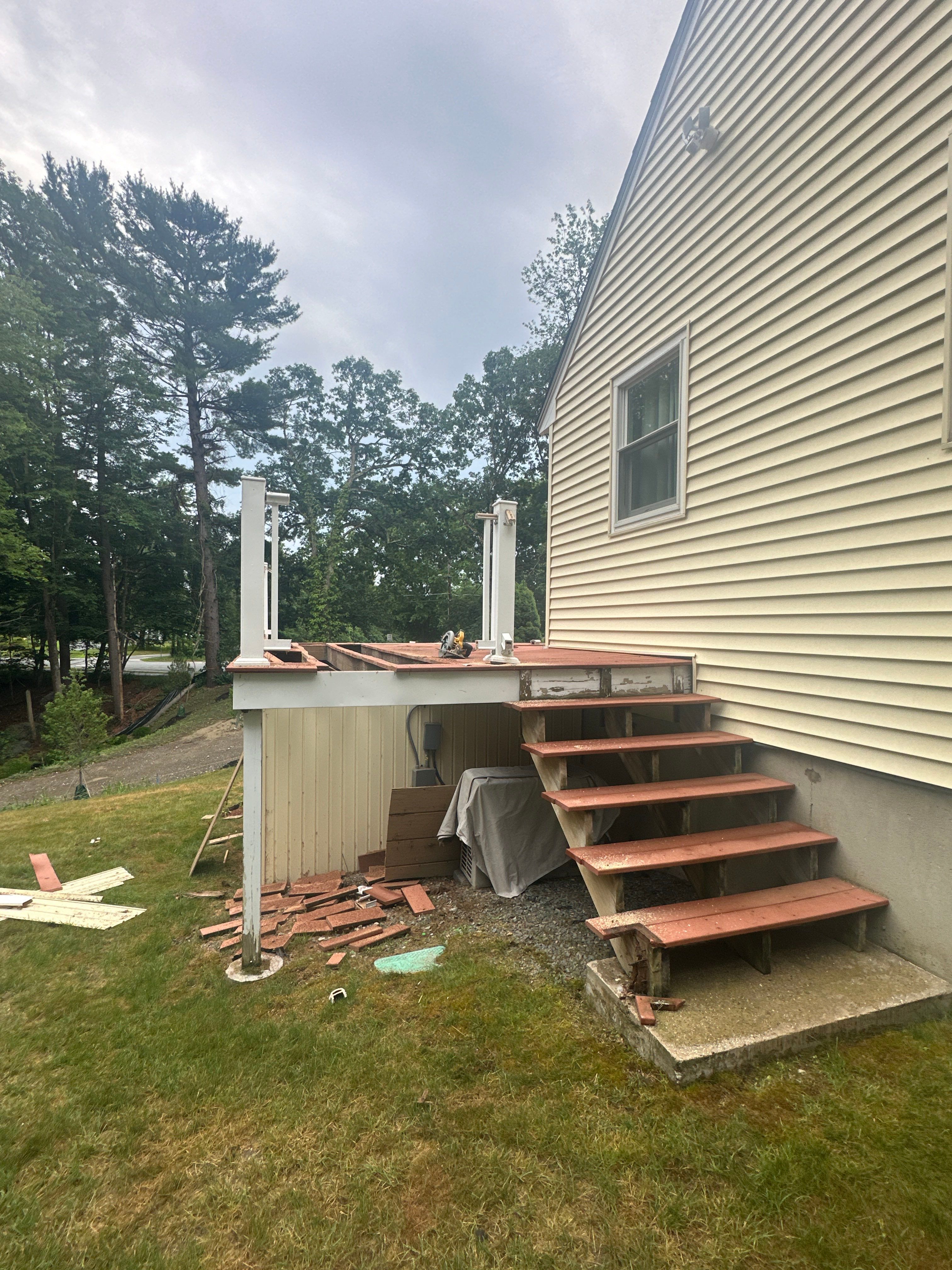 New Deck buit in Medfield MA by UBrothers Construction