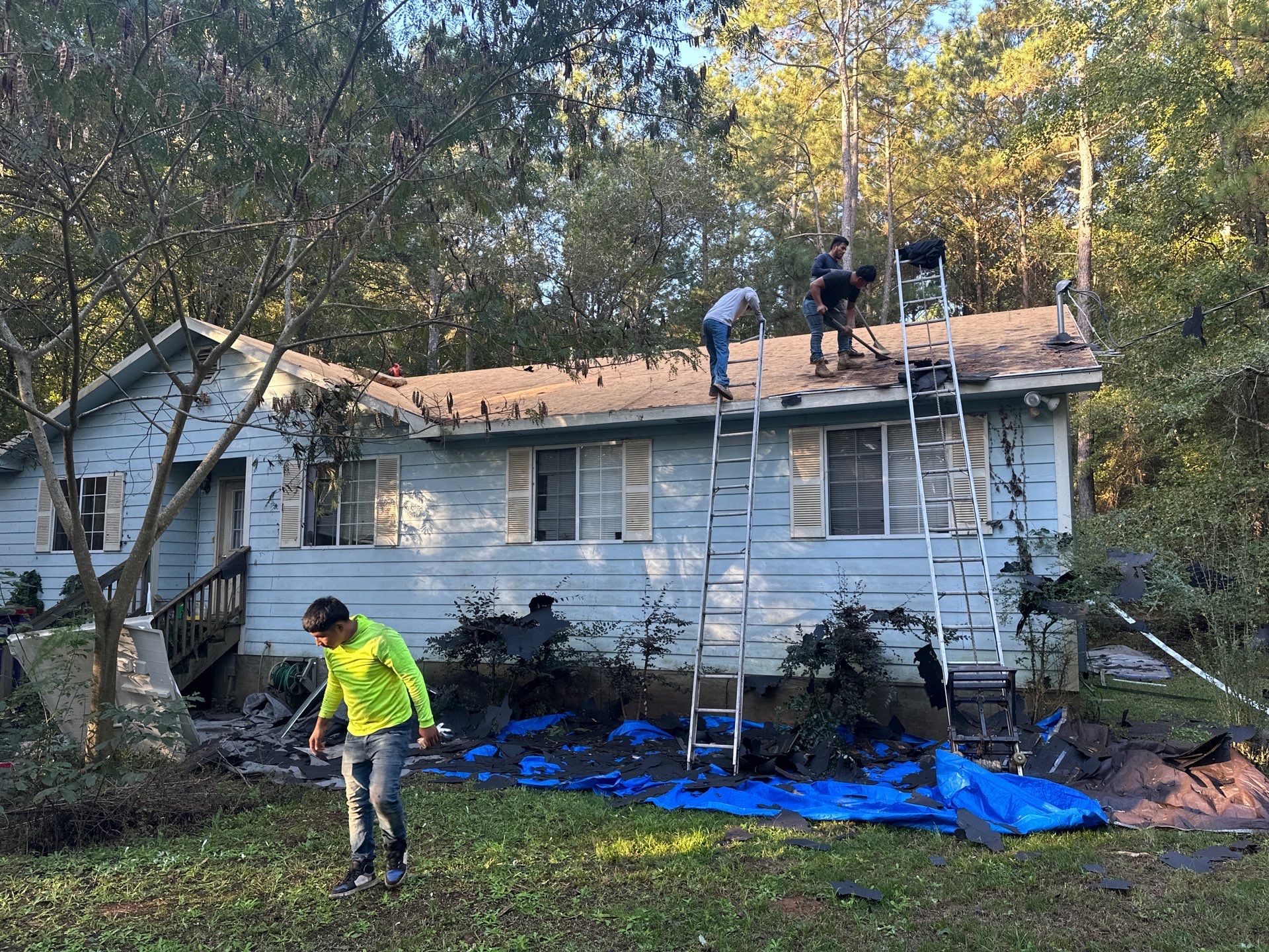 Project in Haddock  by Aultman Roofing