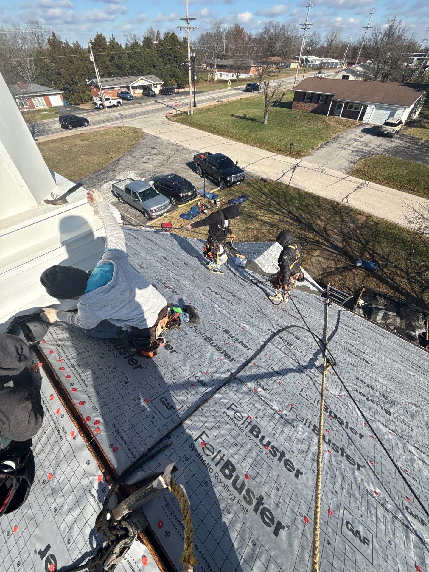 Complete GAF Shingle Roof Installation for Hillsboro Church Building by Acute Roofing And Exteriors 
