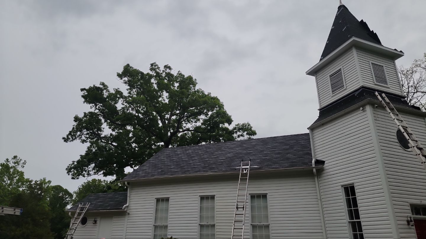 Church Roof Installation using GAF Slateline by ExteriorPros