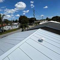24ga 1" Nail-Strip Regal White  by Total Roofing System The Metal Roof Experts