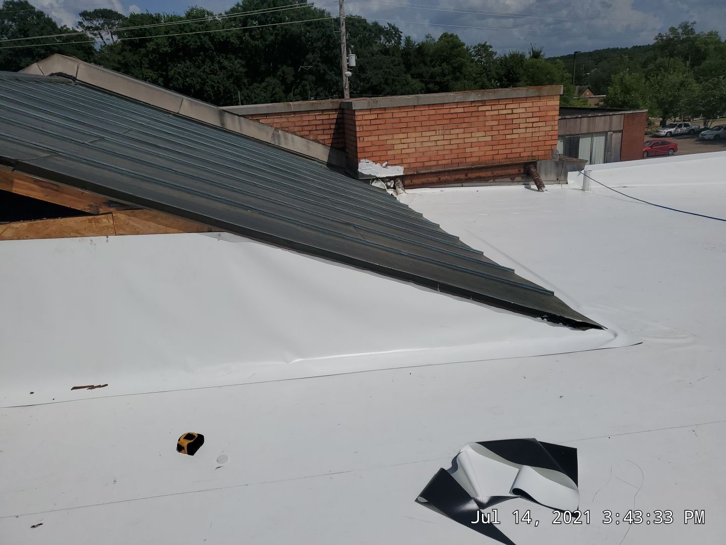 Commercial Roofing Installation using 50 mil PVC by Hostetler Roofing